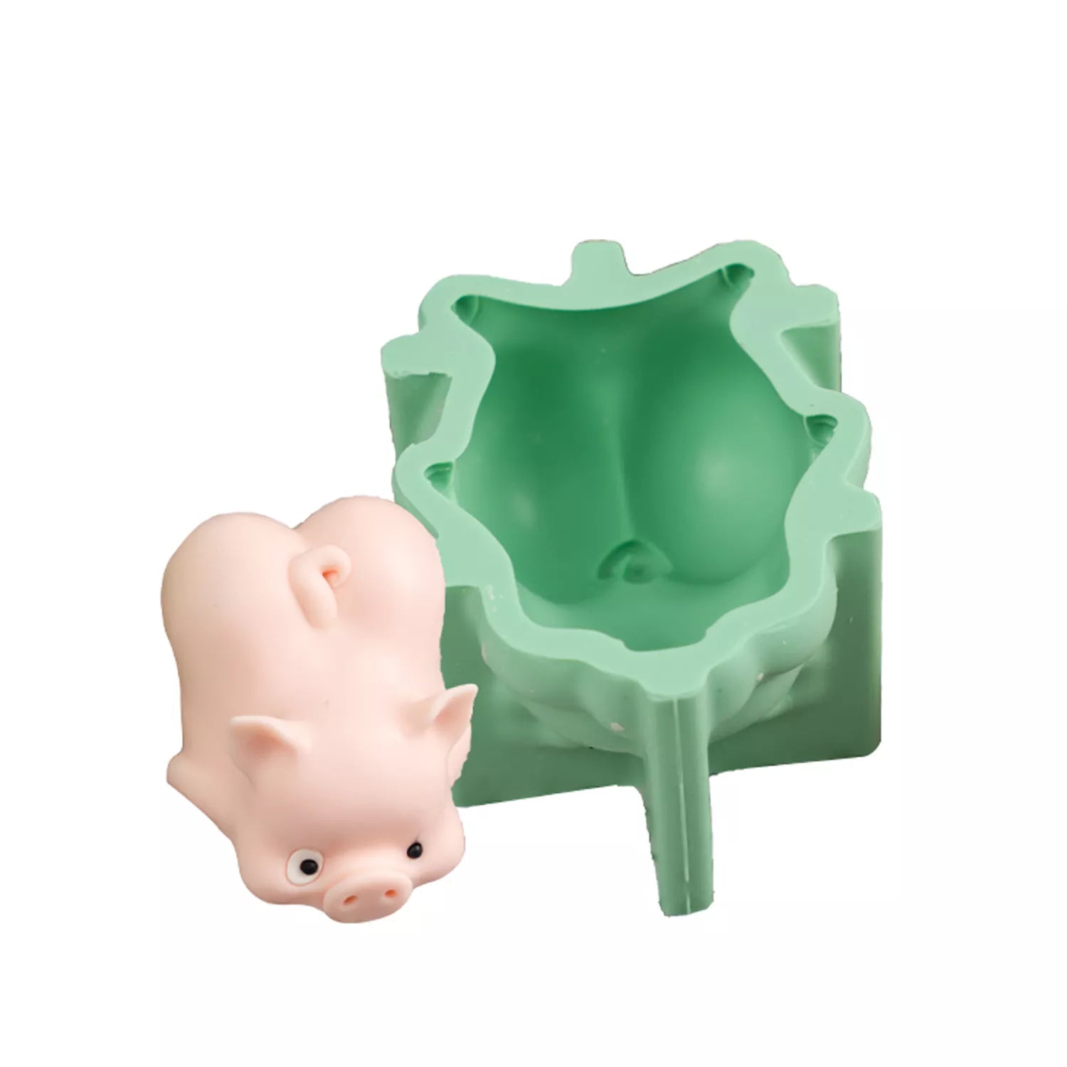 Piggy Knock-Knock Silicone Mold
