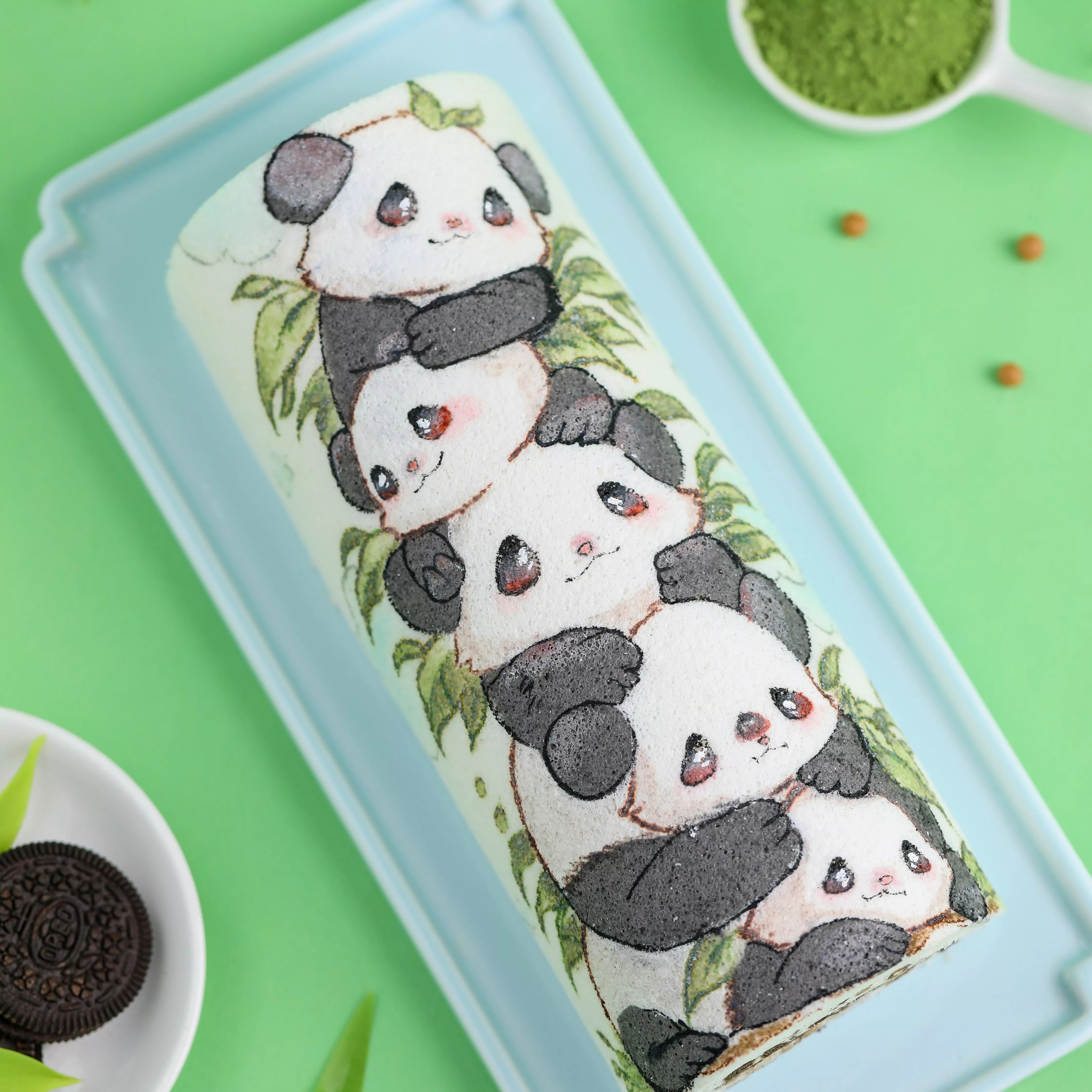 Hand-Painted Panda Swiss Roll Cake Masterclass