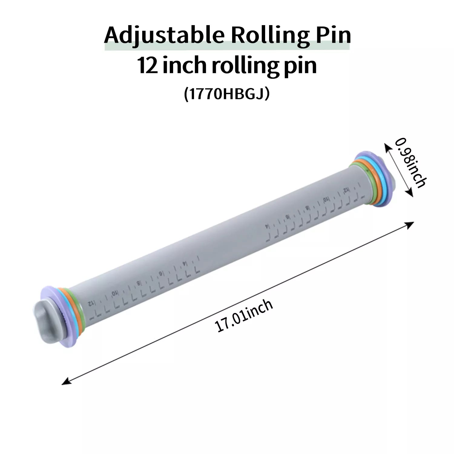 Silicone Flour Rolling Pin