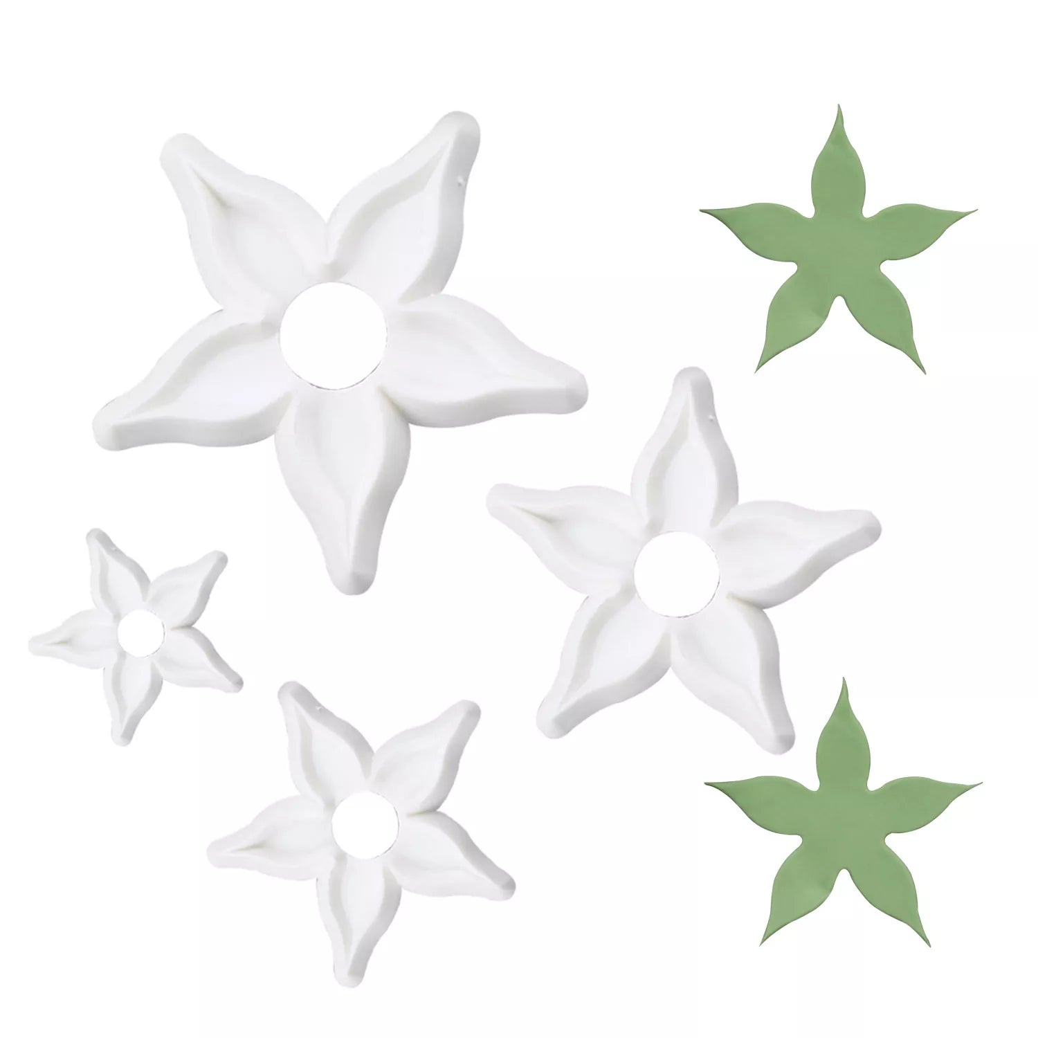 Fondant Flower Calyx Silicone Mold