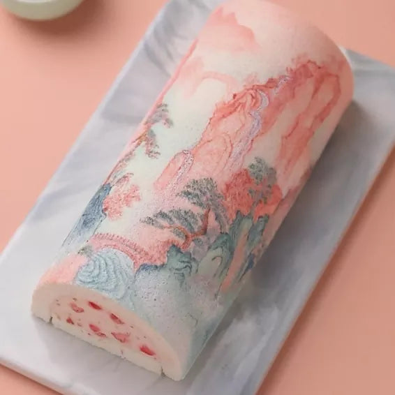 Hand-Painted Mountain Landscape Swiss Roll Masterclass