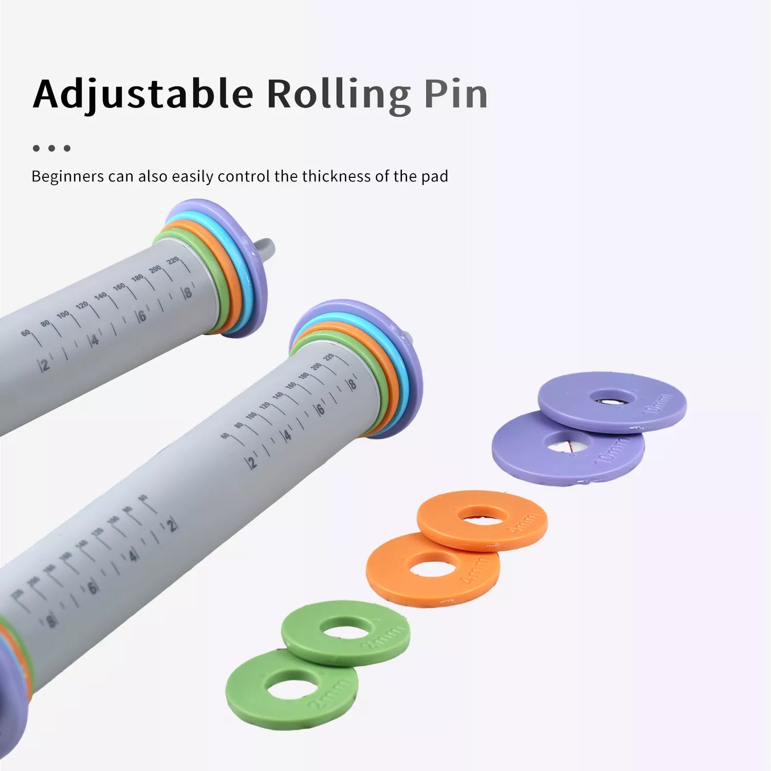 Silicone Flour Rolling Pin
