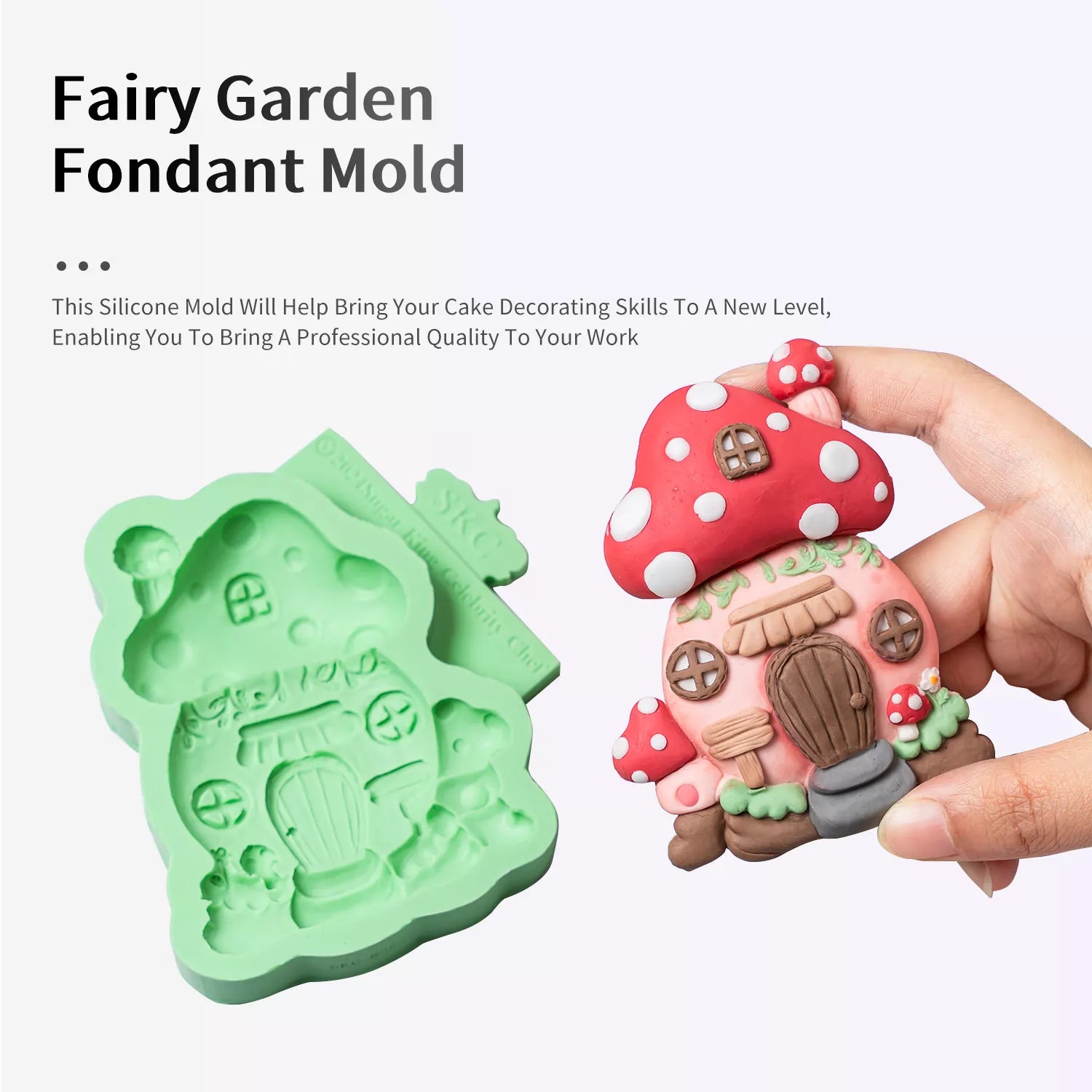 Cartoon Mushroom House Silicone Mold