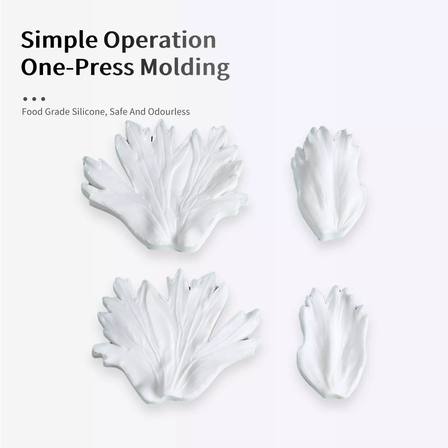 Realistic Anemone Sugar Paste Cutting And Embossing Silicone Mold Set