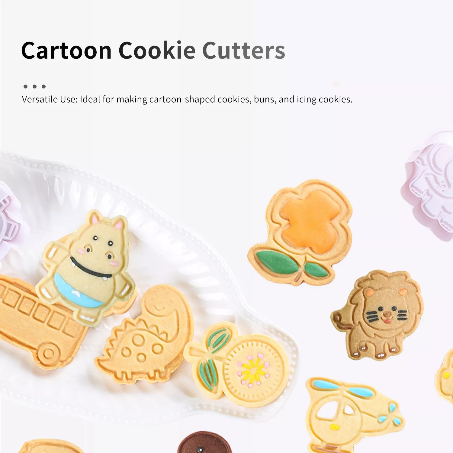 Cute Cartoon Animal Of A Variety Cutter And Embossing Set Mold
