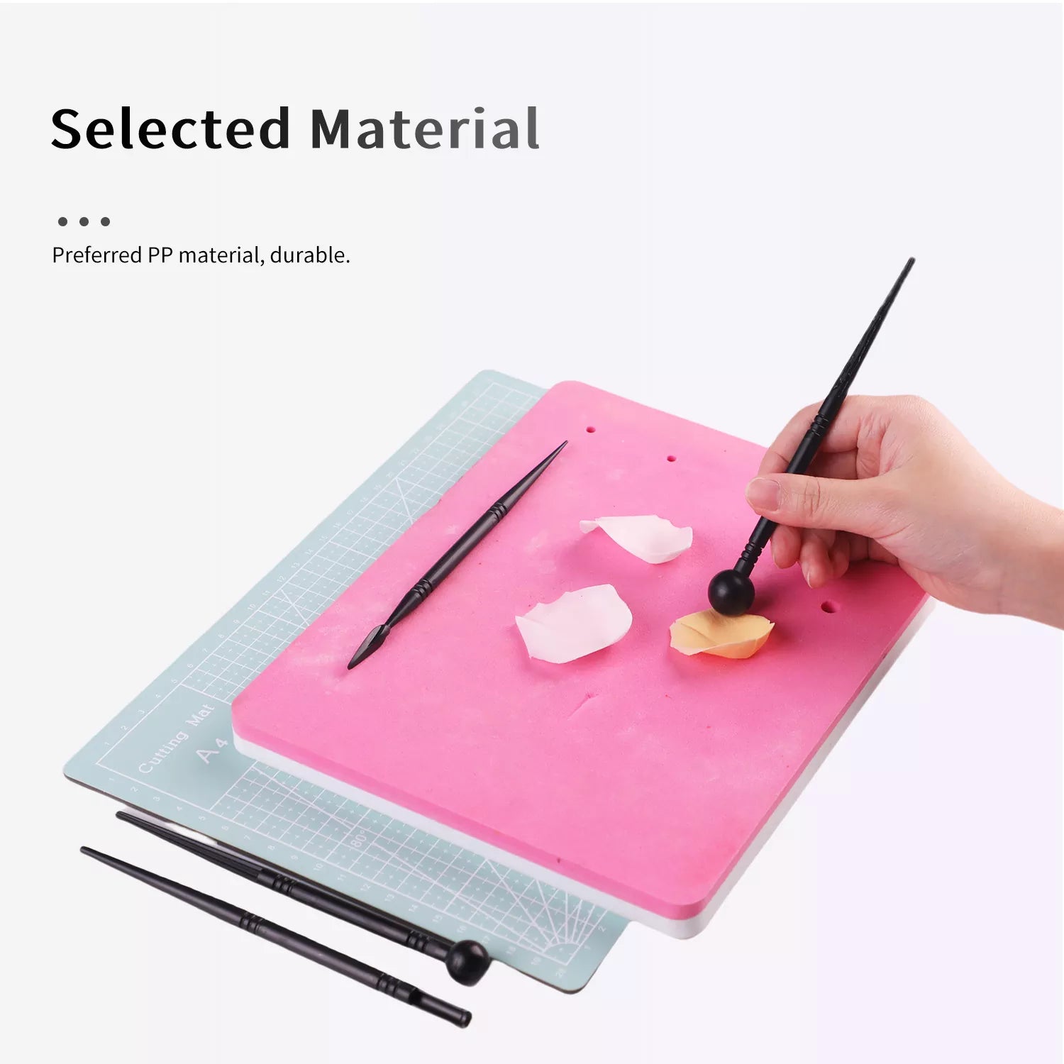 Flower Rolling Rod and Shaping Knife Set