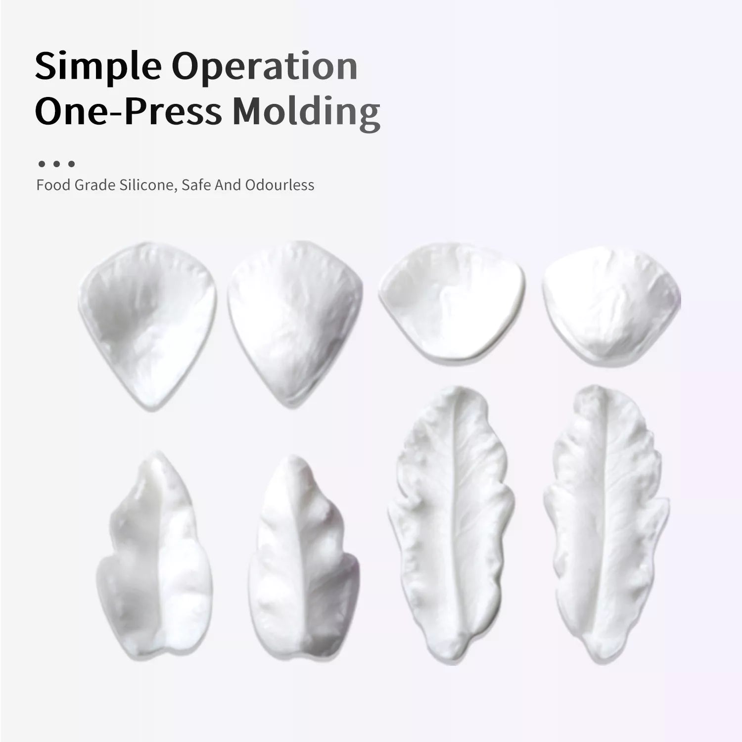 Realistic Poppy Sugar Paste Cutting And Embossing Silicone Mold Set