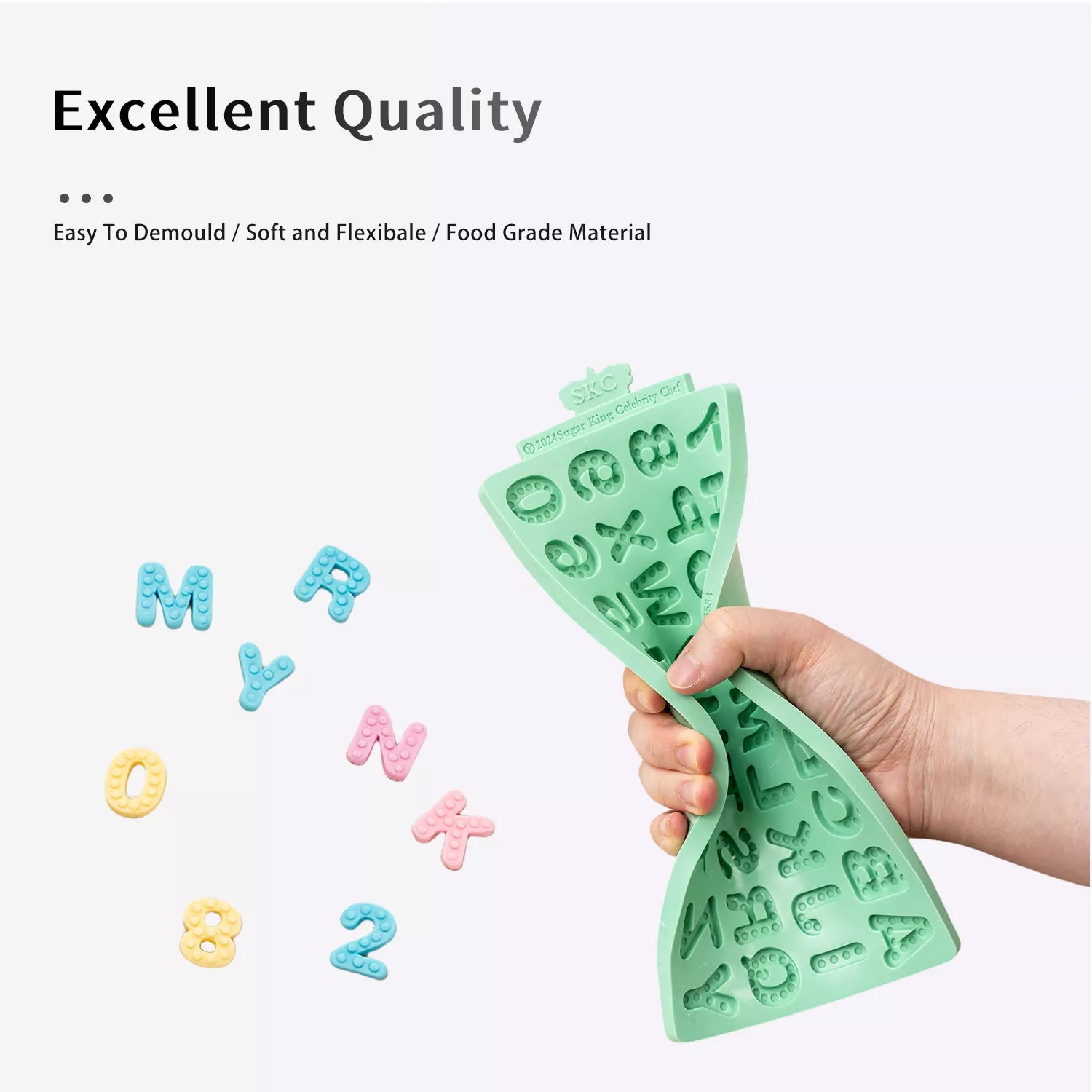0-9 Numbers and A-Z Letters Silicone Mold