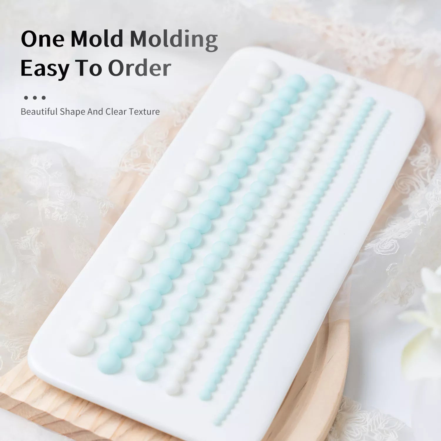 Pattern Pearl String Silicone Fondant Mold