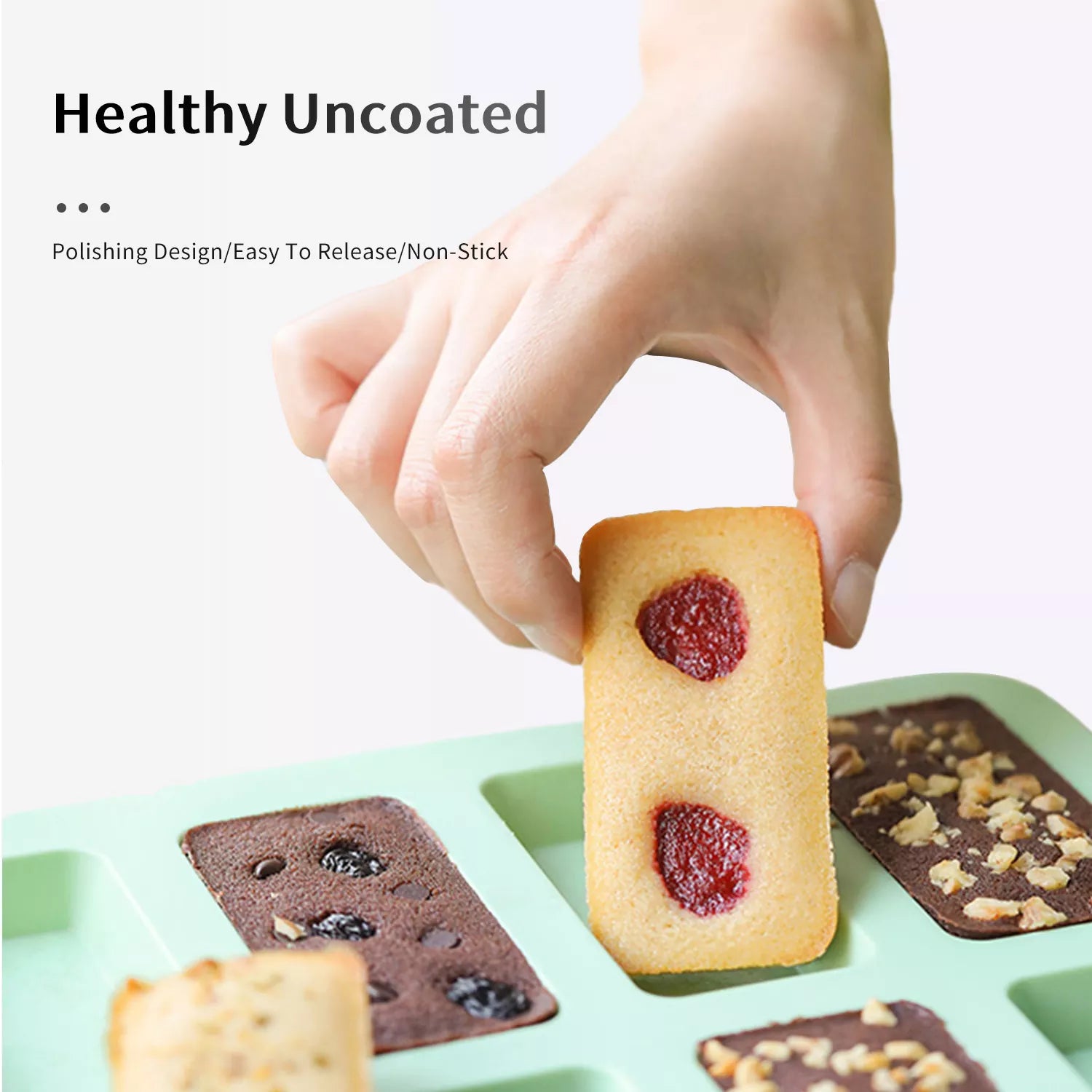 8 Cavities Rectangle Cake Mold