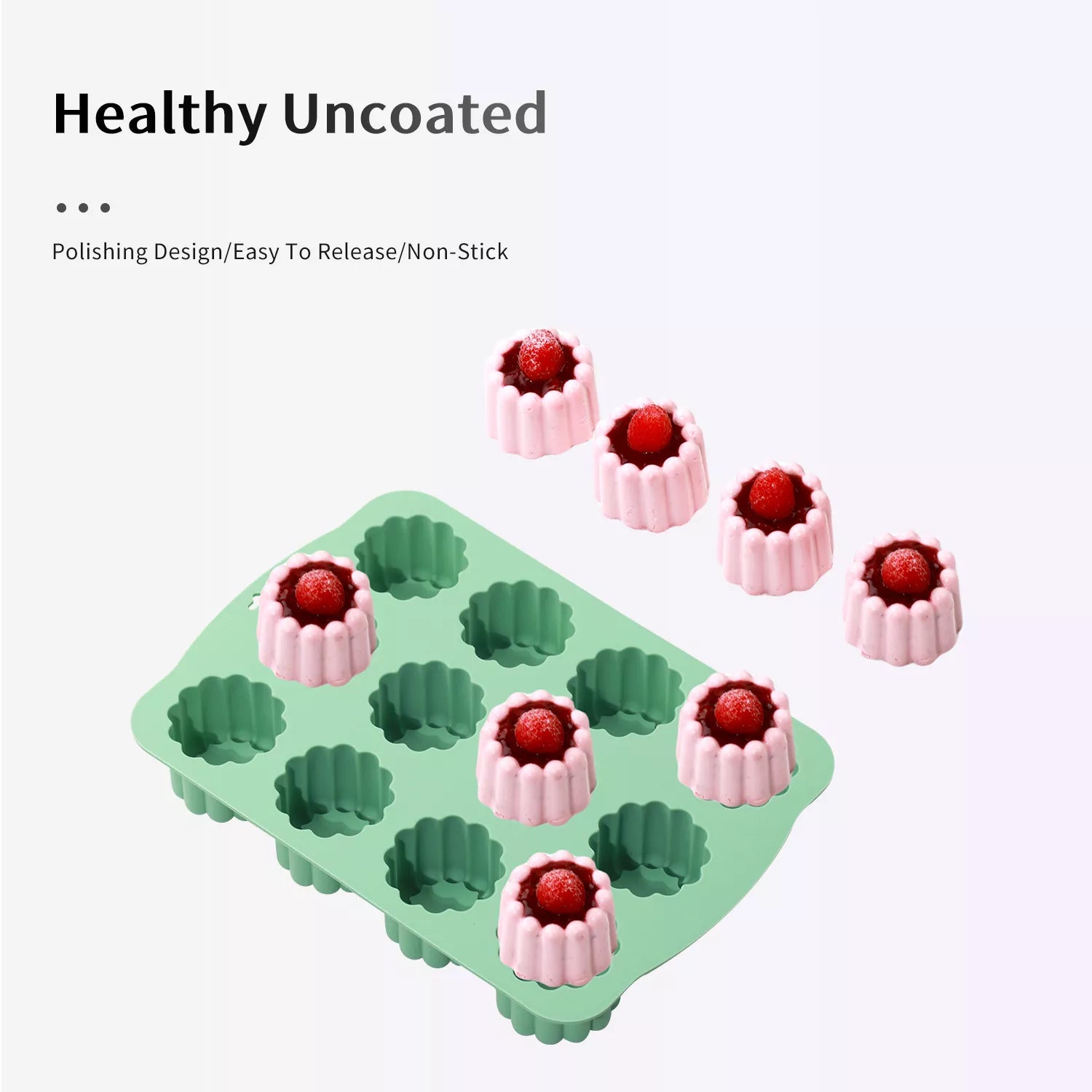 12 Cavities Flower Cake Mold