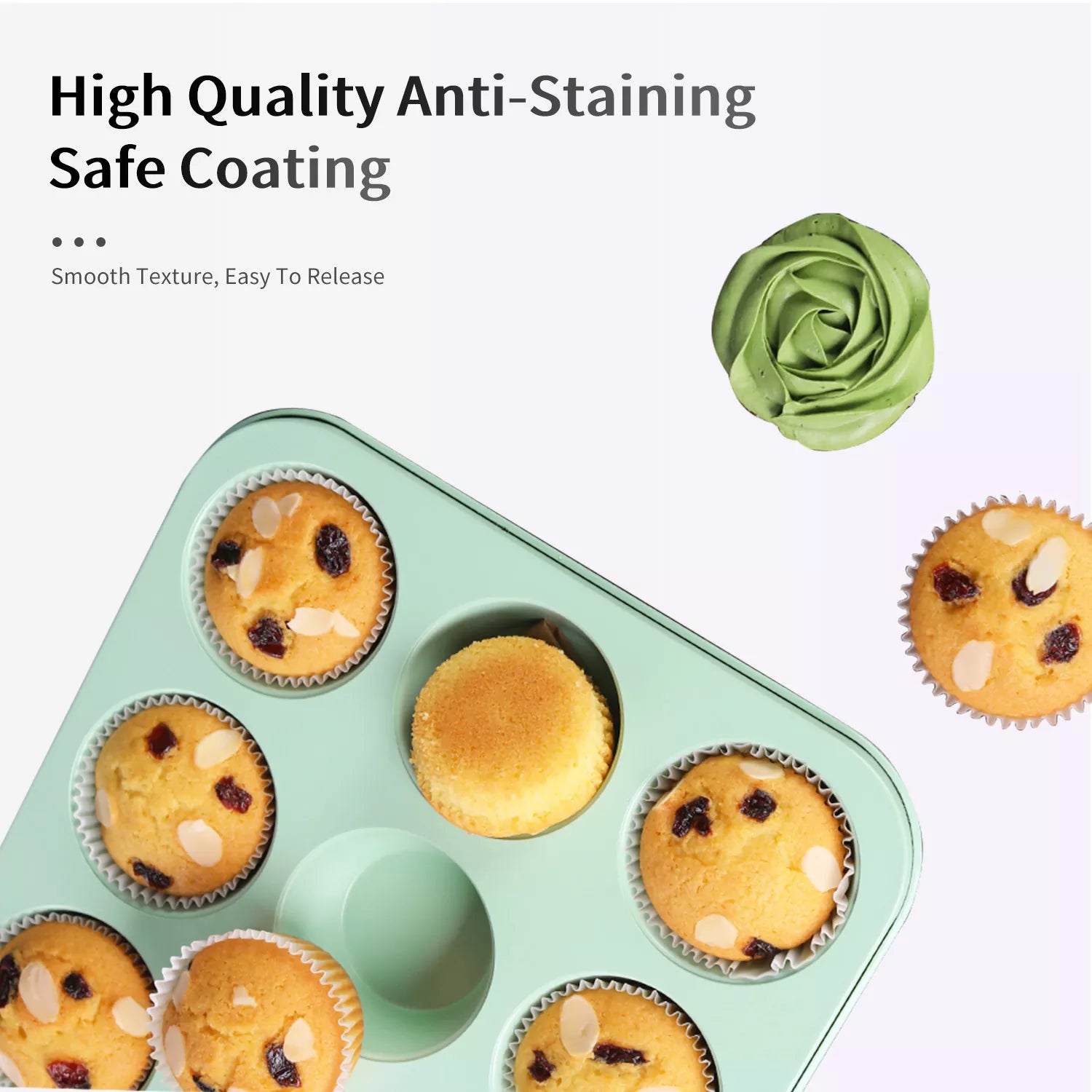 12-Cup Cake Carbon Steel Baking Pan