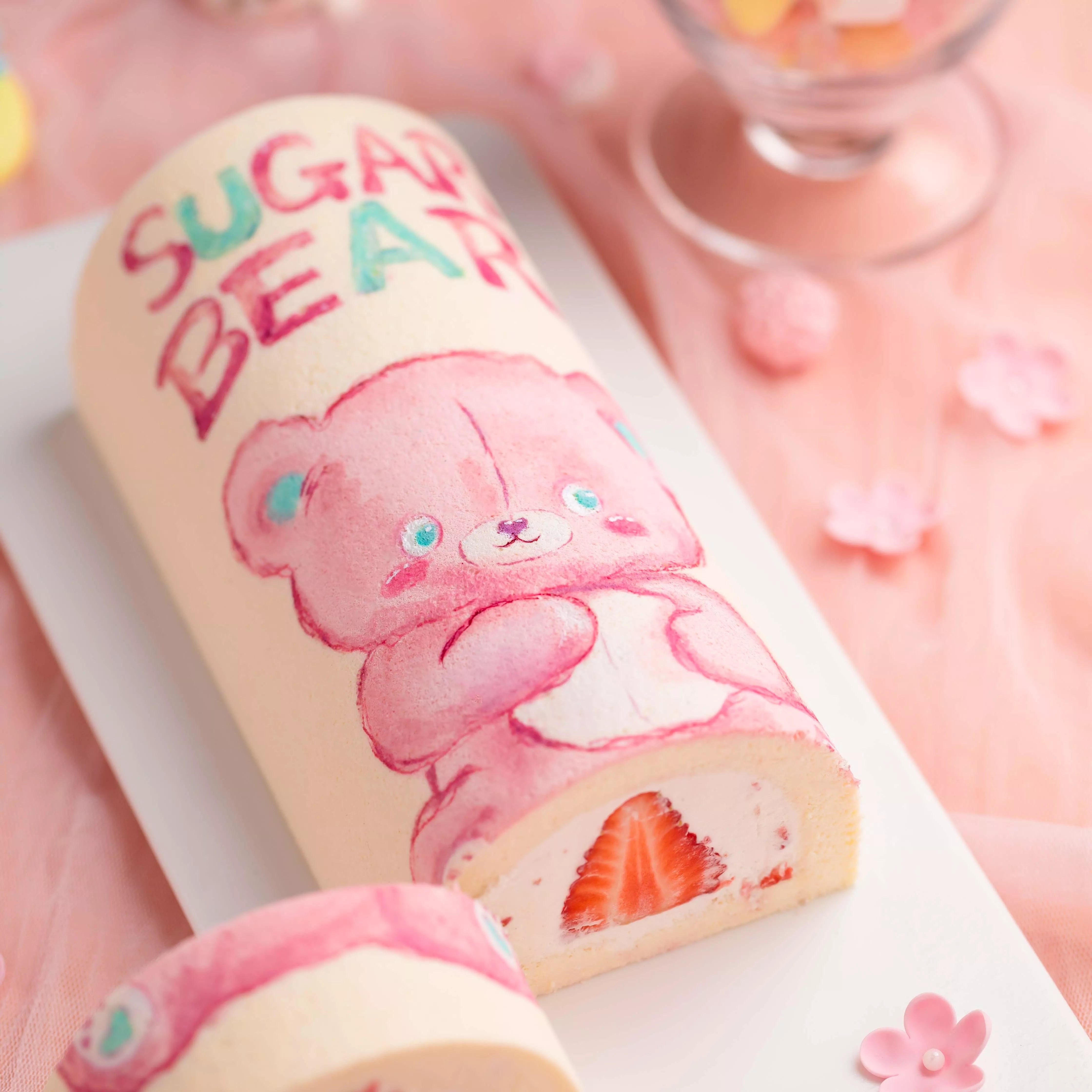 Hand-Painted Tulip Swiss Roll Professional Baking Course