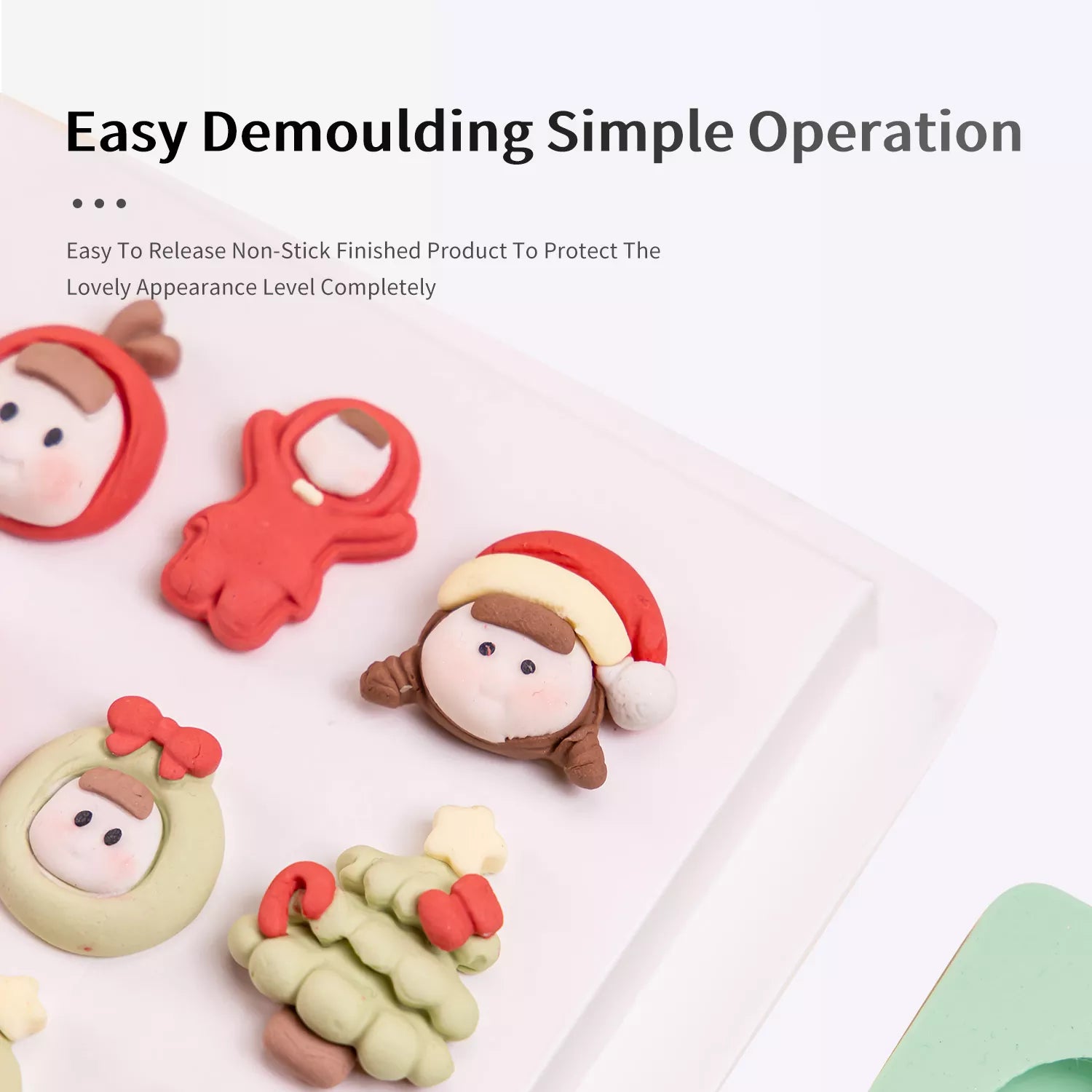 Cartoon Snowman and Deer Silicone Mold