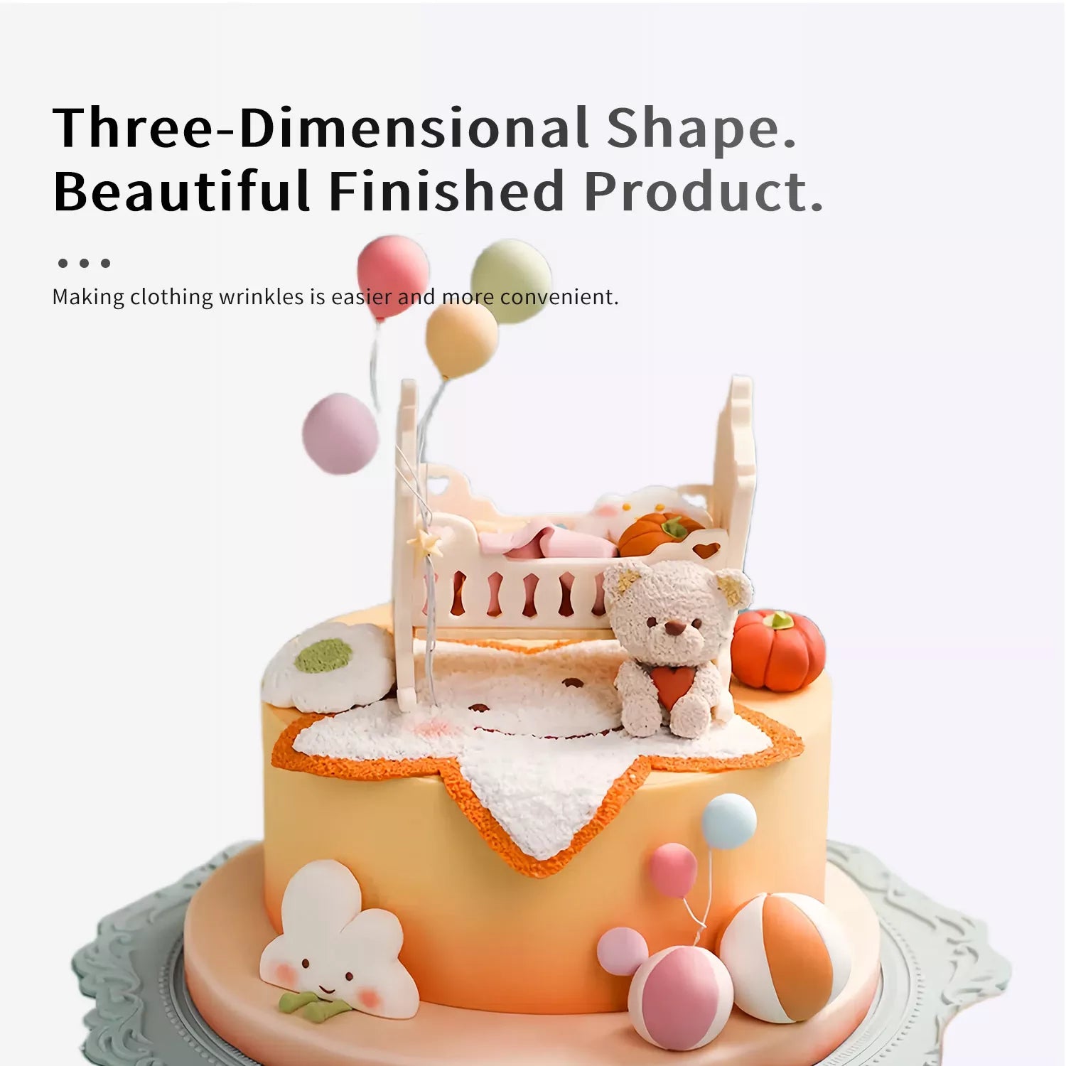 Crib-Shaped Fondant Cutter