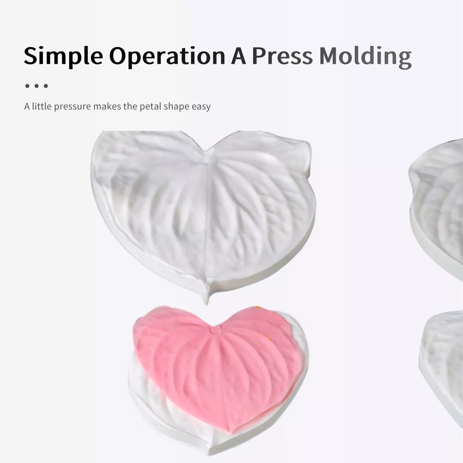 Realistic Anthurium Sugar Paste Cutting And Embossing Silicone Mold Set