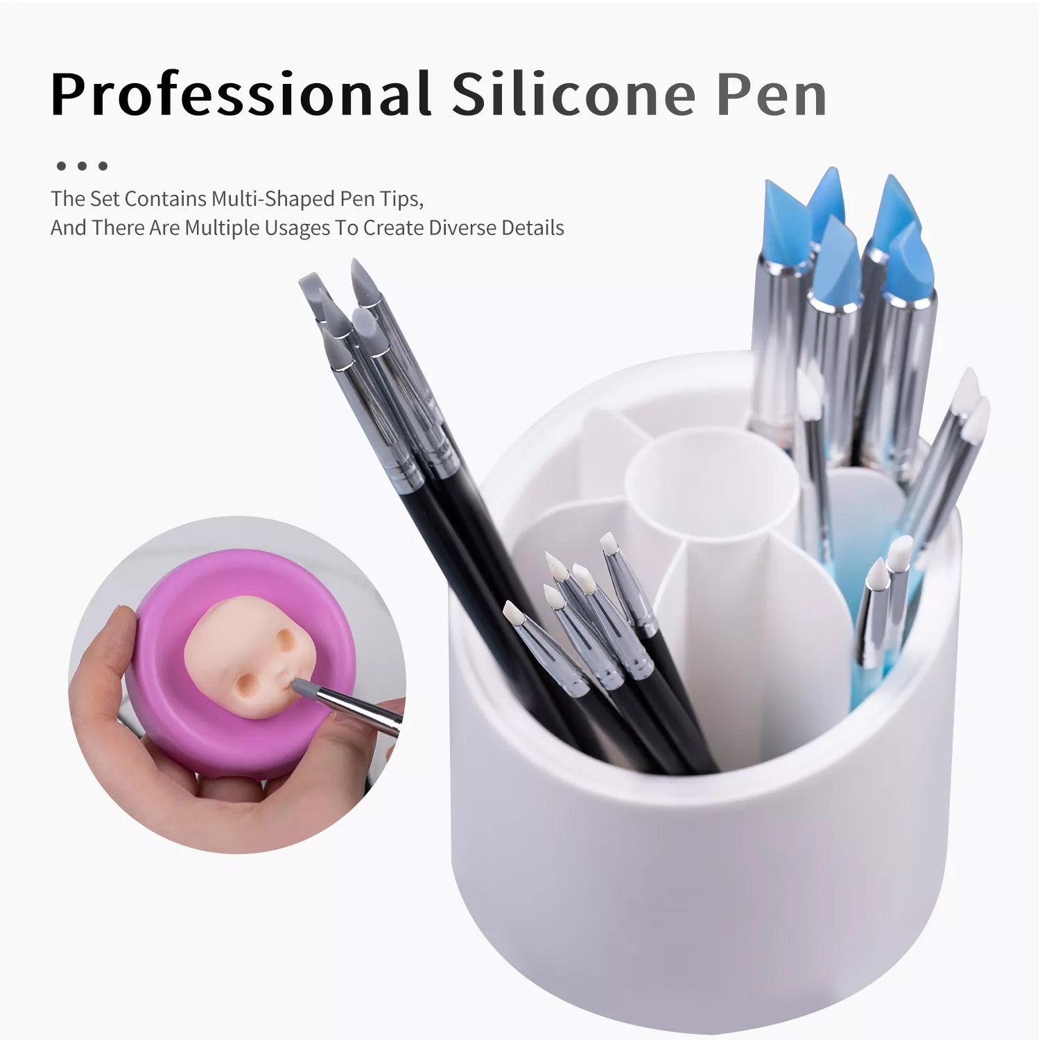 Fondant Shaping Silicone Pen