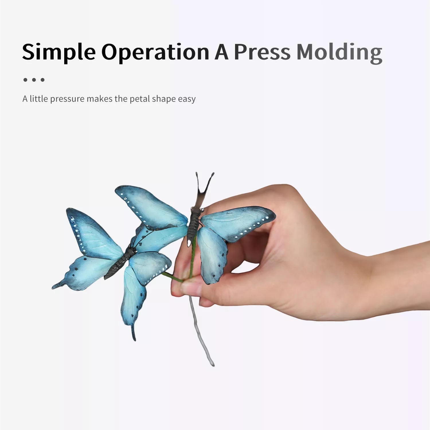 Realistic Butterfly Sugar Paste Cutting And Embossing Silicone Mold Set