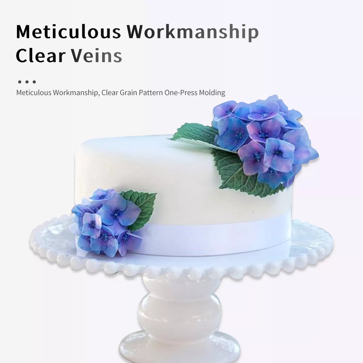 Realistic Hydrangea and Leaf Sugar Paste Cutting And Embossing Silicone Mold Set