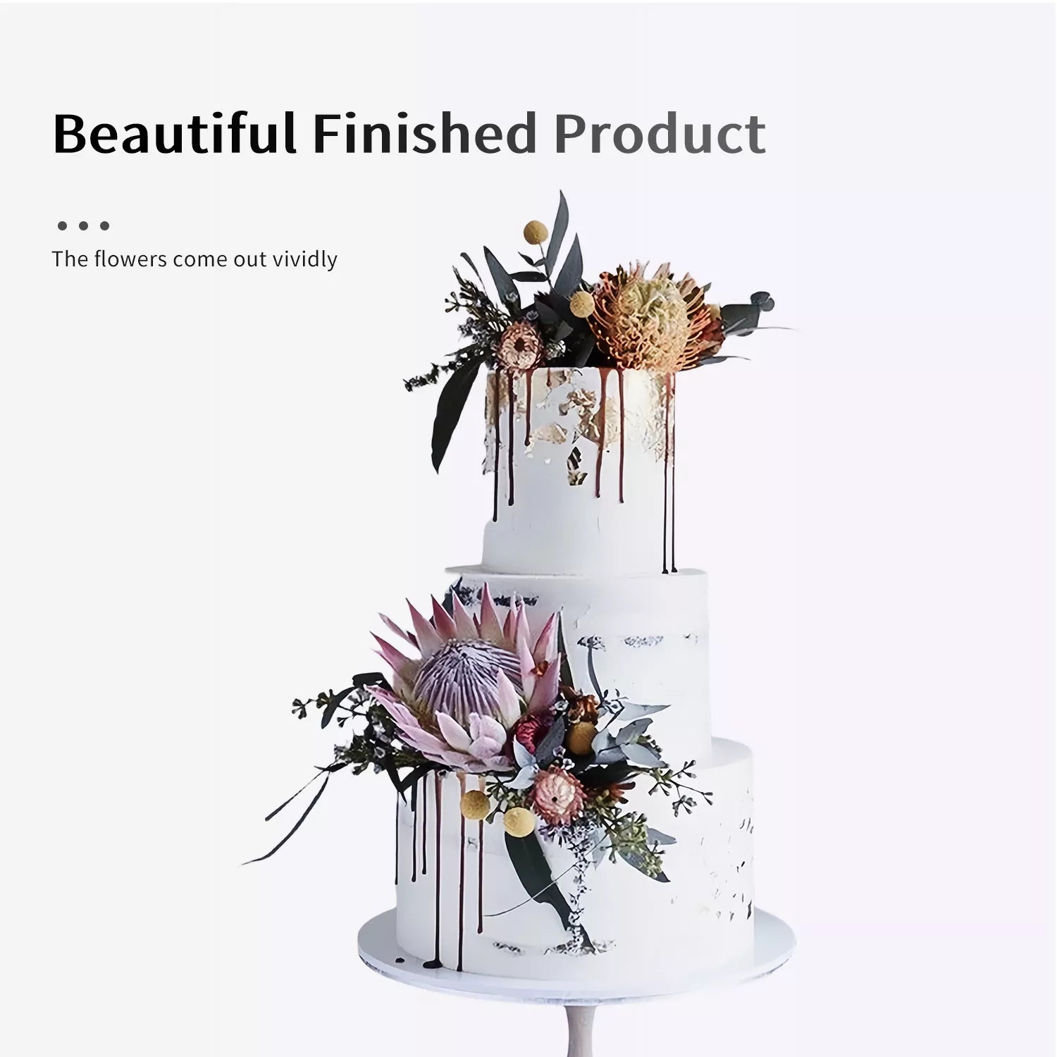 Realistic Protea Sugar Paste Cutting And Embossing Silicone Mold Set