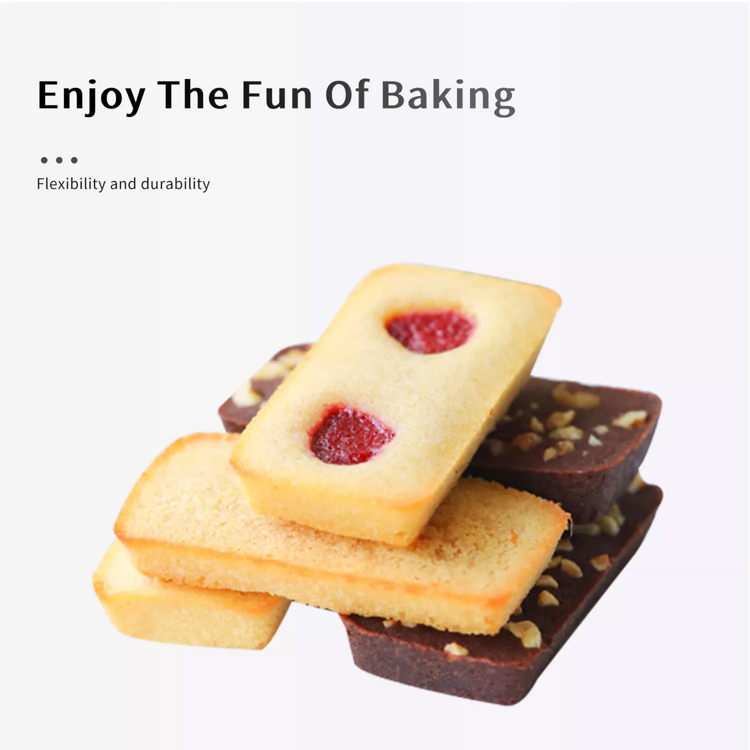 8 Cavities Rectangle Cake Mold