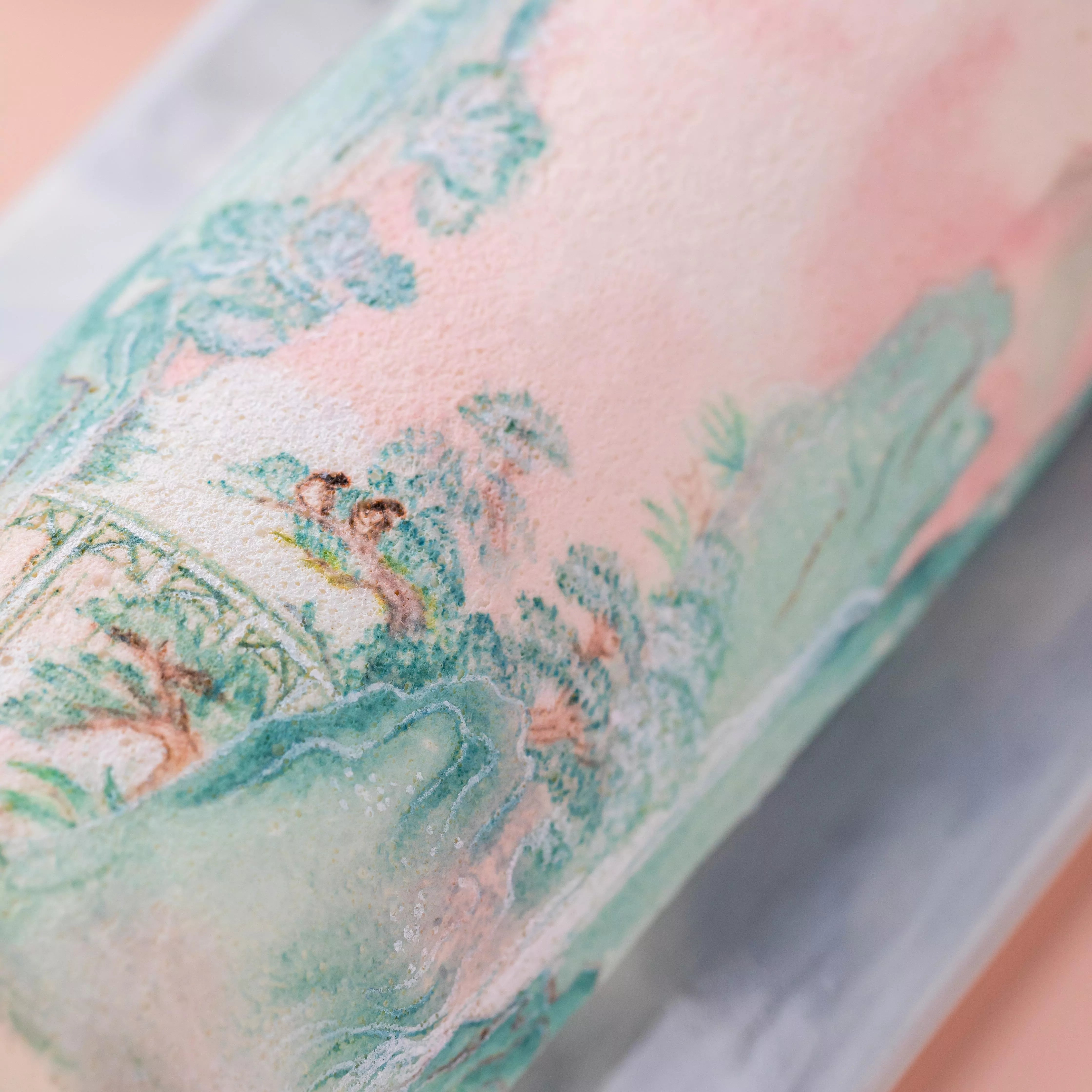 Hand-Painted Landscape Swiss Roll Cake Masterclass
