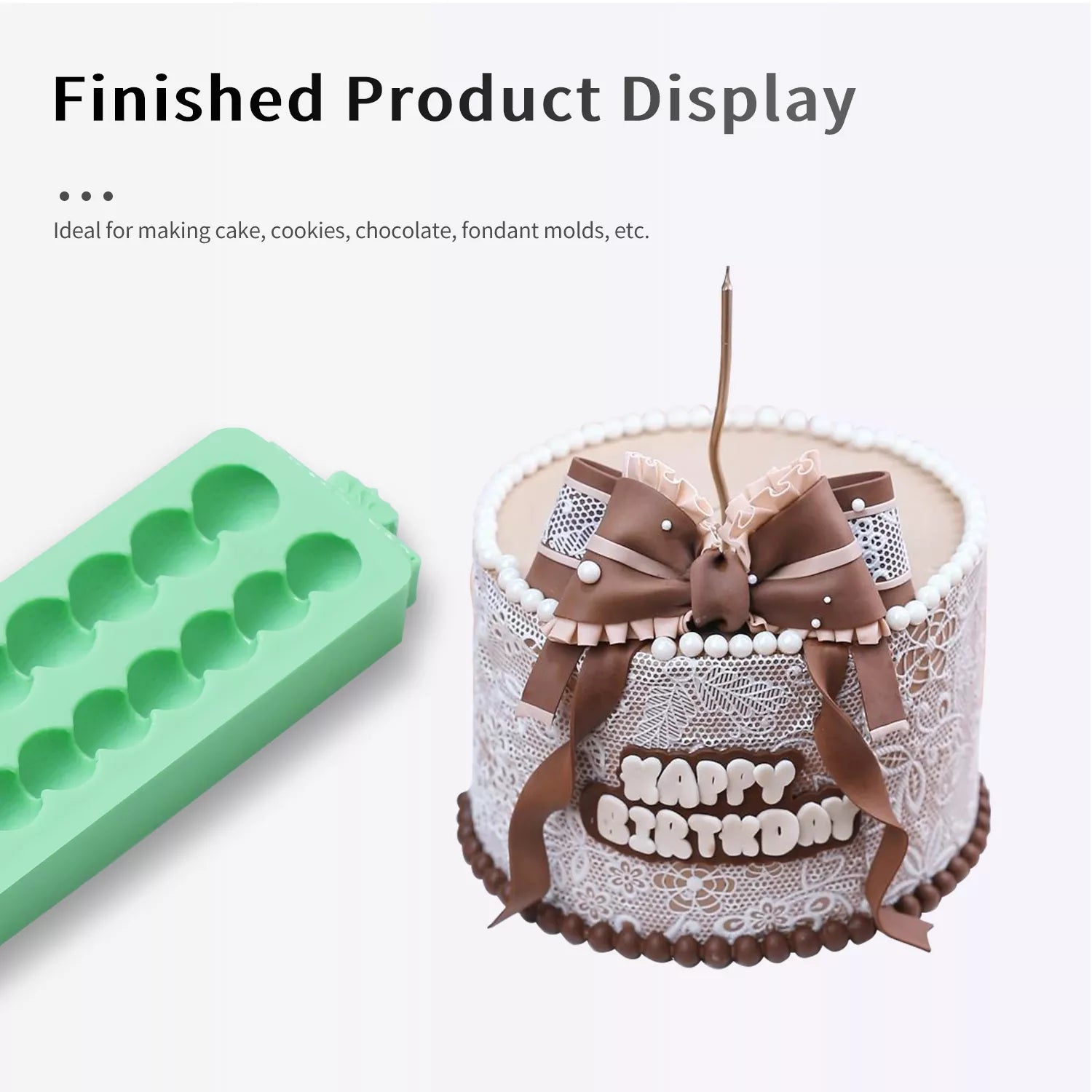 Pattern Pearl String Silicone Fondant Mold