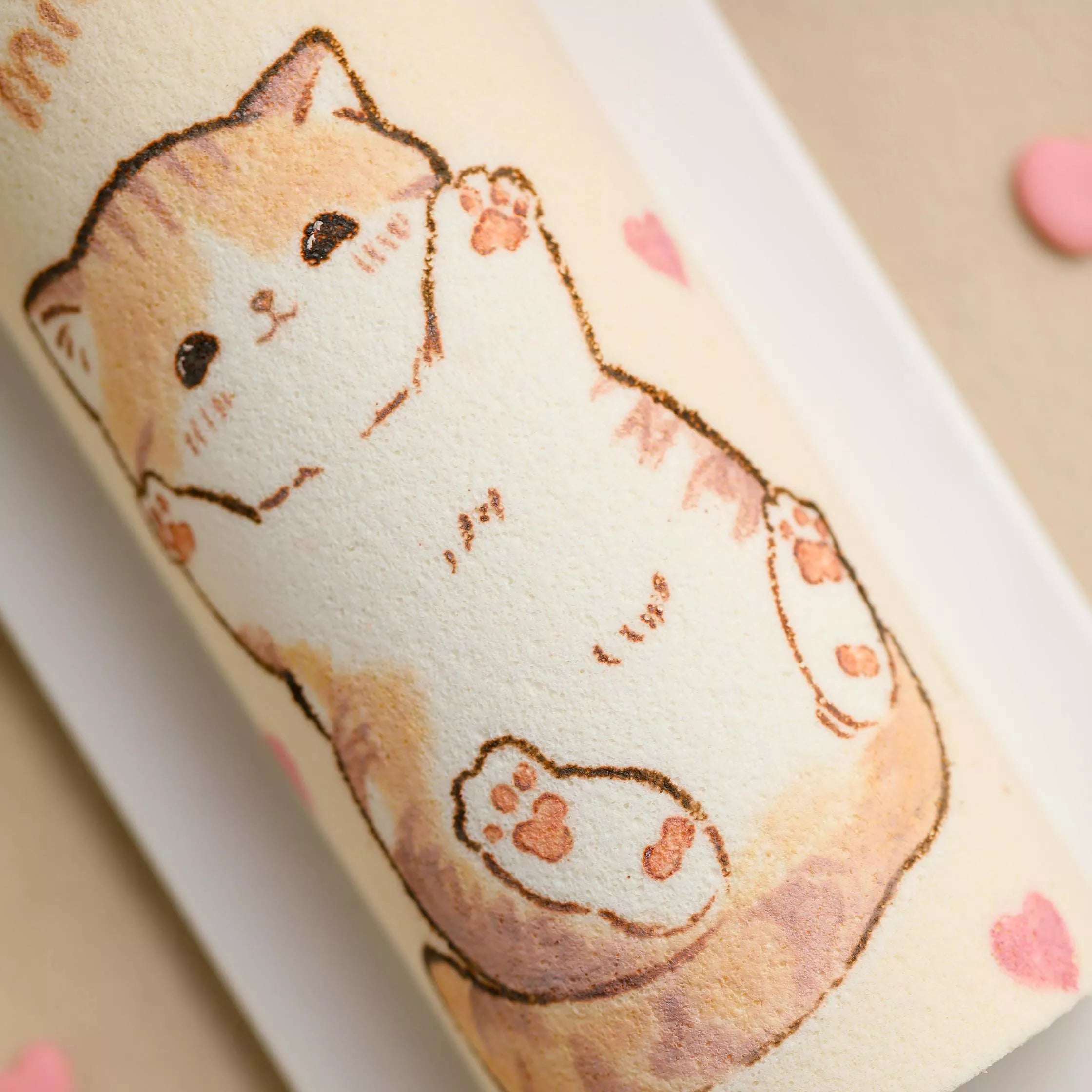 Hand-Painted Cat Roll Cake Masterclass