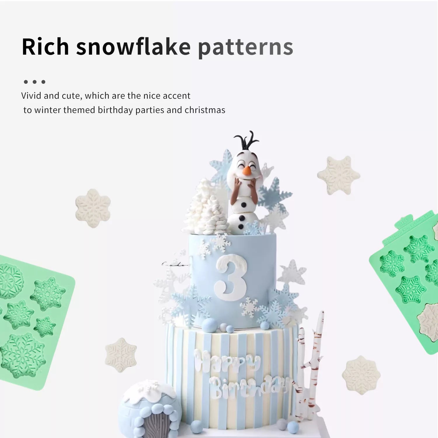 Various Snowflake Silicone Mold