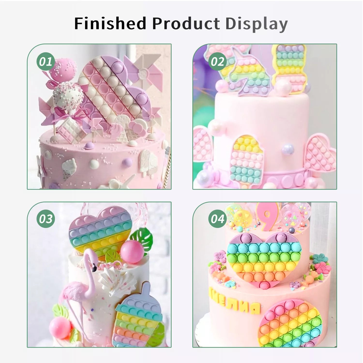Round, Fish Tail, Torch, Heart-Shaped Chocolate Mold