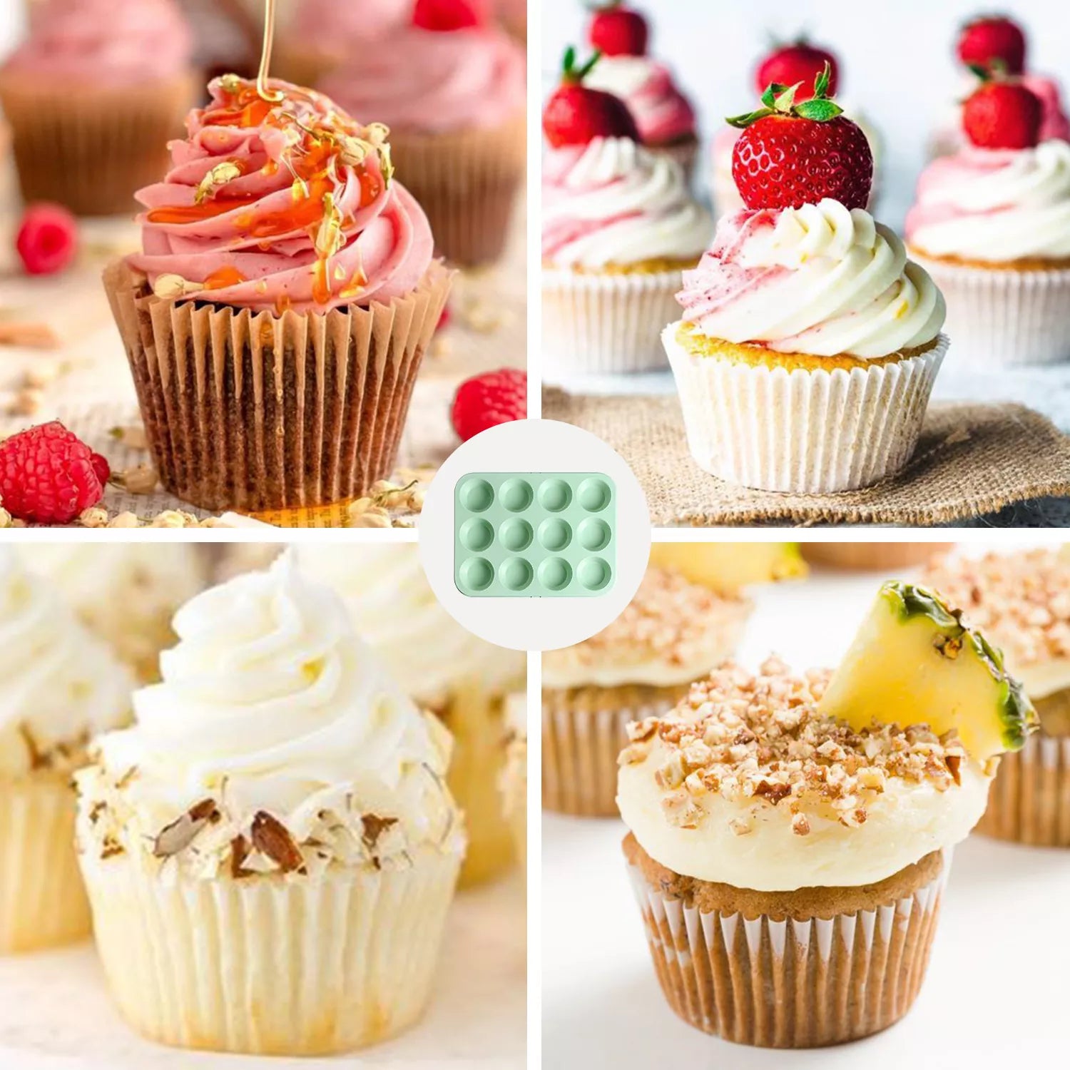 12-Cup Cake Carbon Steel Baking Pan