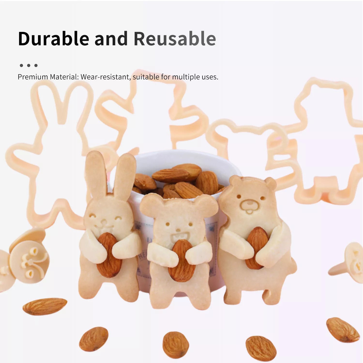 Cute Cartoon Animal Of A Variety Cutter And Embossing Set Mold