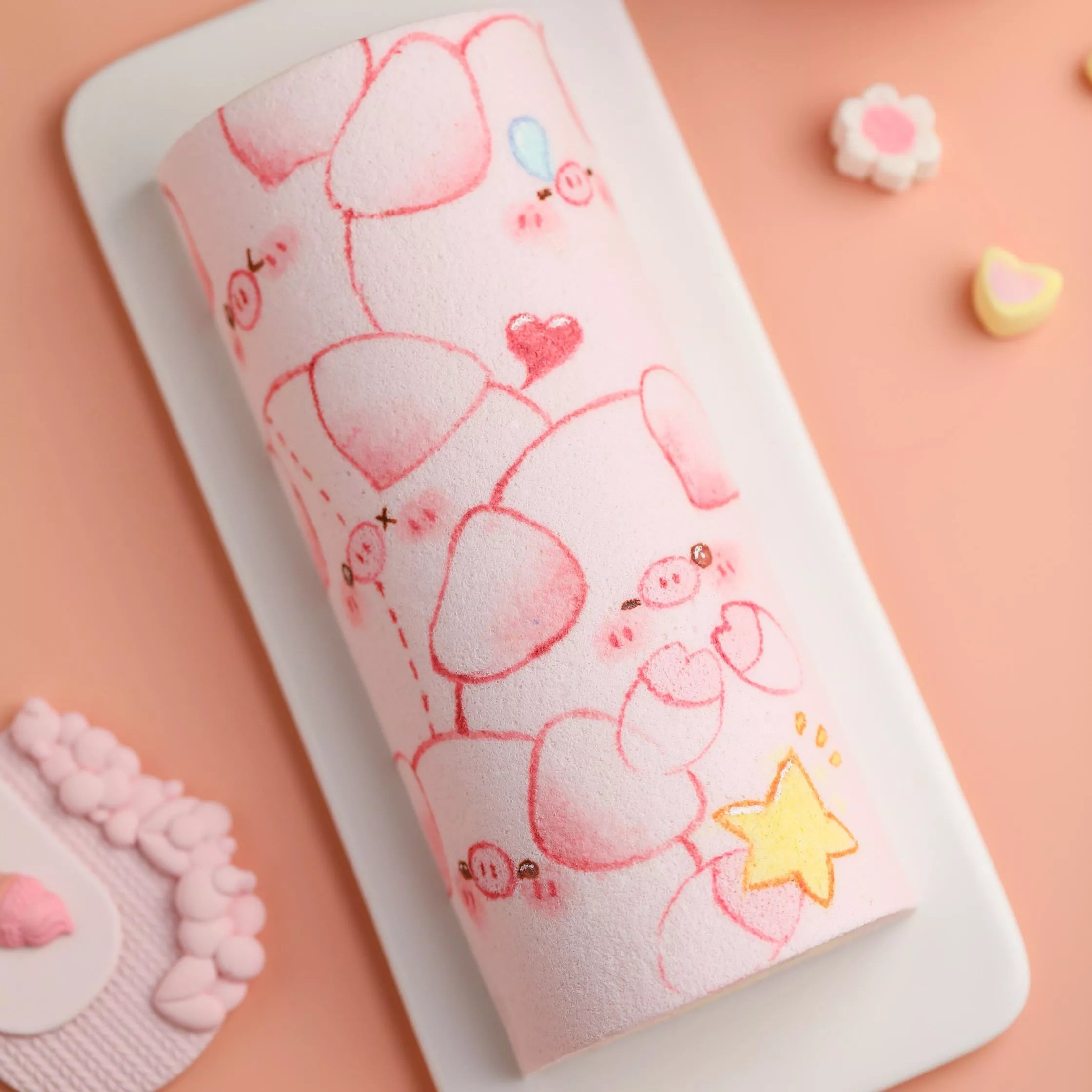 Hand-Painted Pig Roll Cake Masterclass