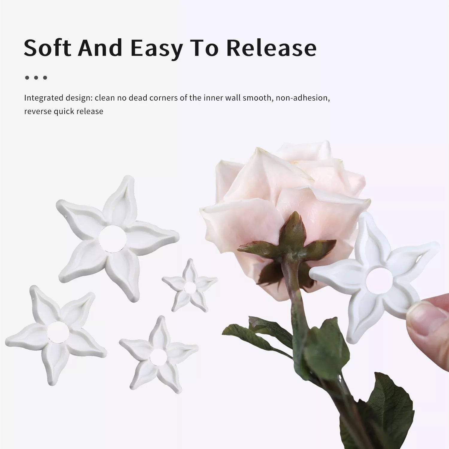 Fondant Flower Calyx Silicone Mold
