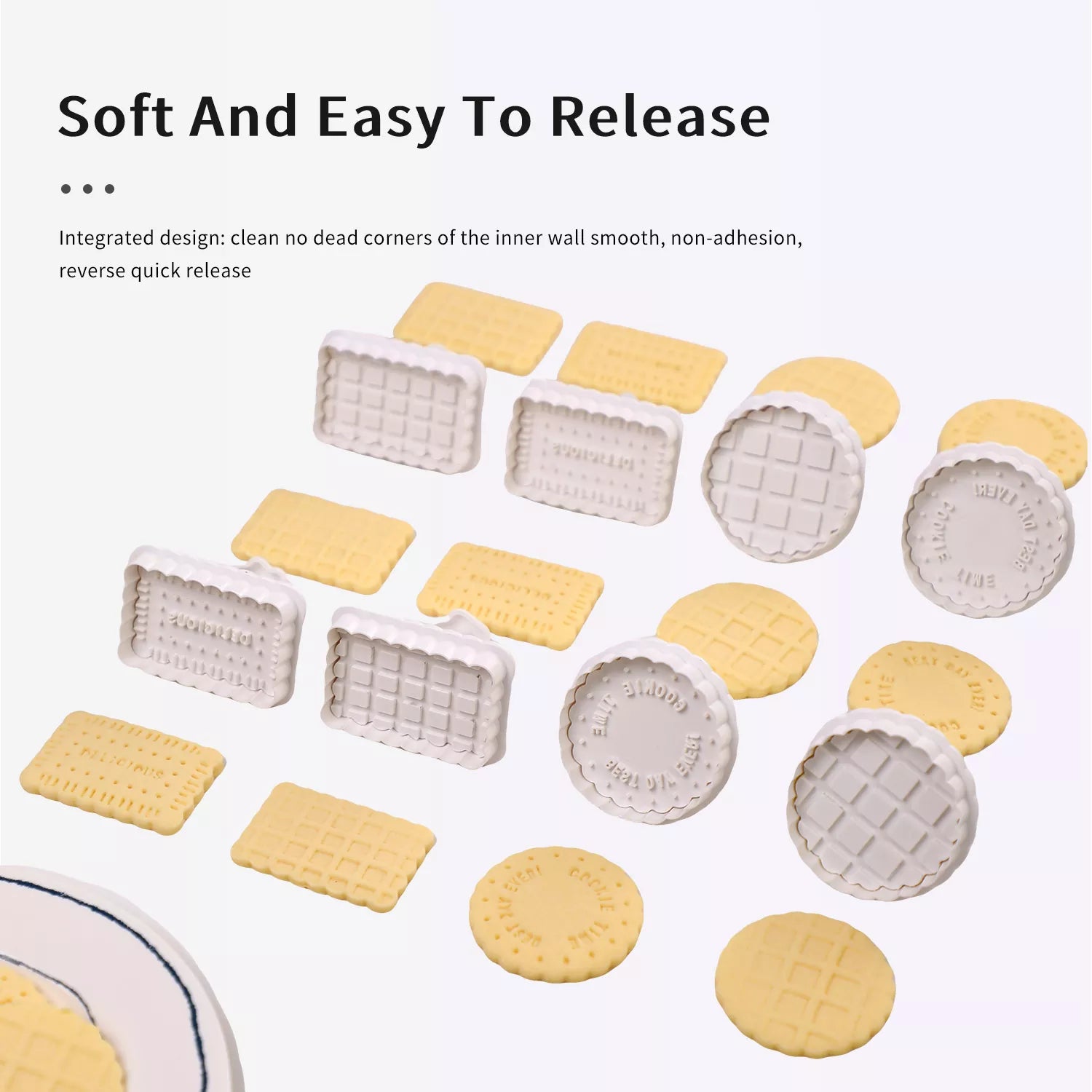 Waffle 4-Piece Cutter And Embossing Mold