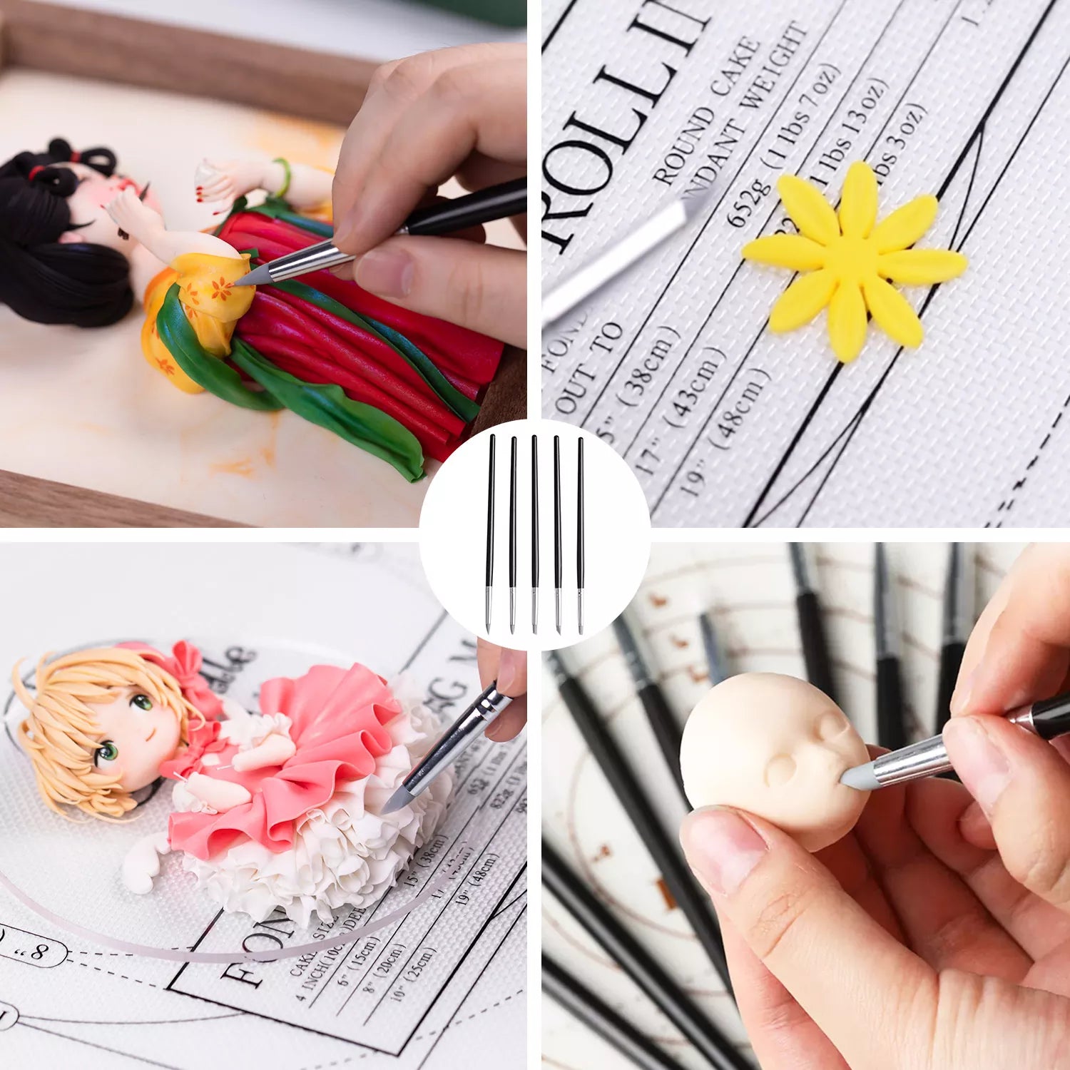 Fondant Shaping Silicone Pen
