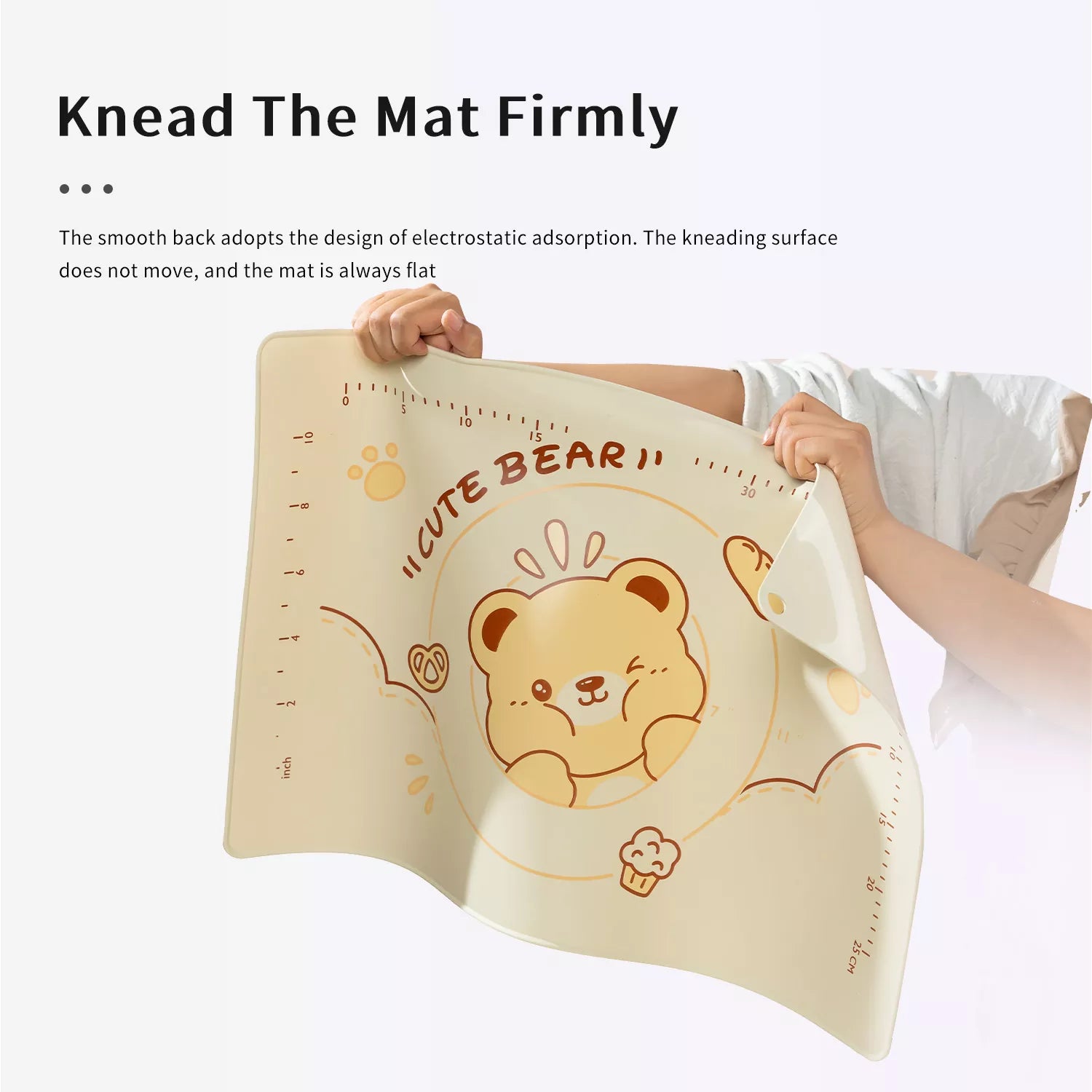 Bear Theme Kitchen Dough Mat