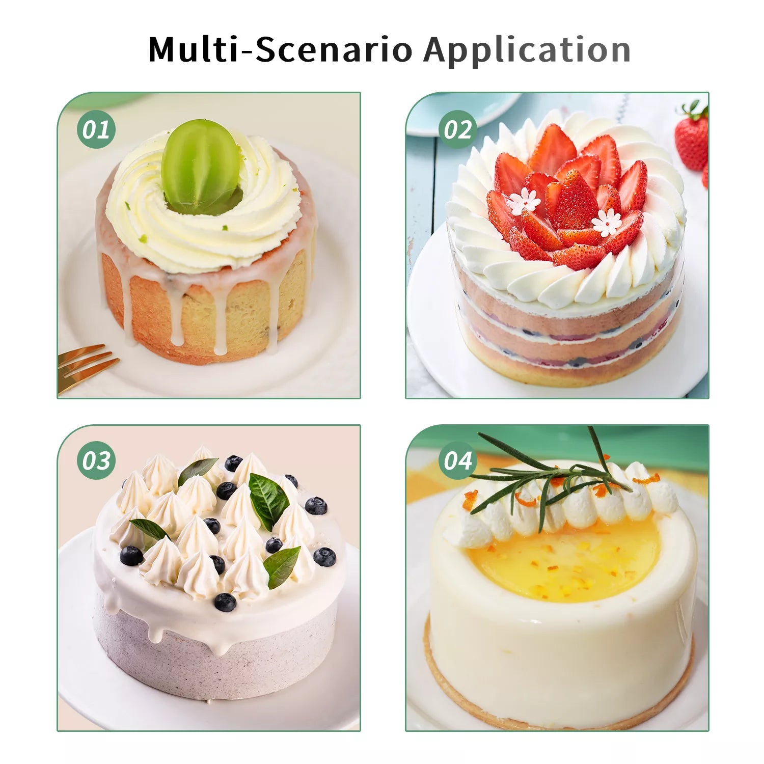 6-Cavity Hollow Round Cup Mousse Silicone Mold