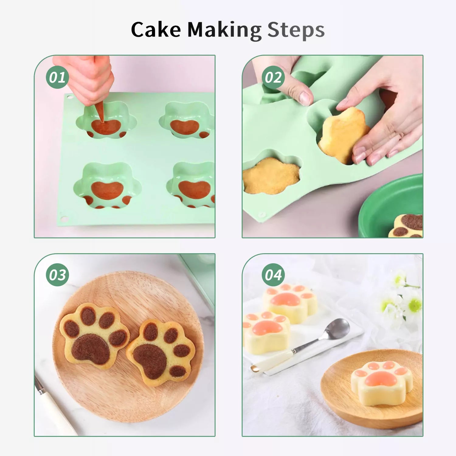 Cat Paw Cake Mold