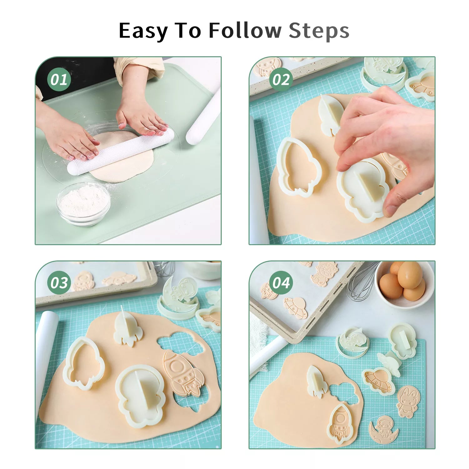 Cute Cartoon Animal Of A Variety Cutter And Embossing Set Mold