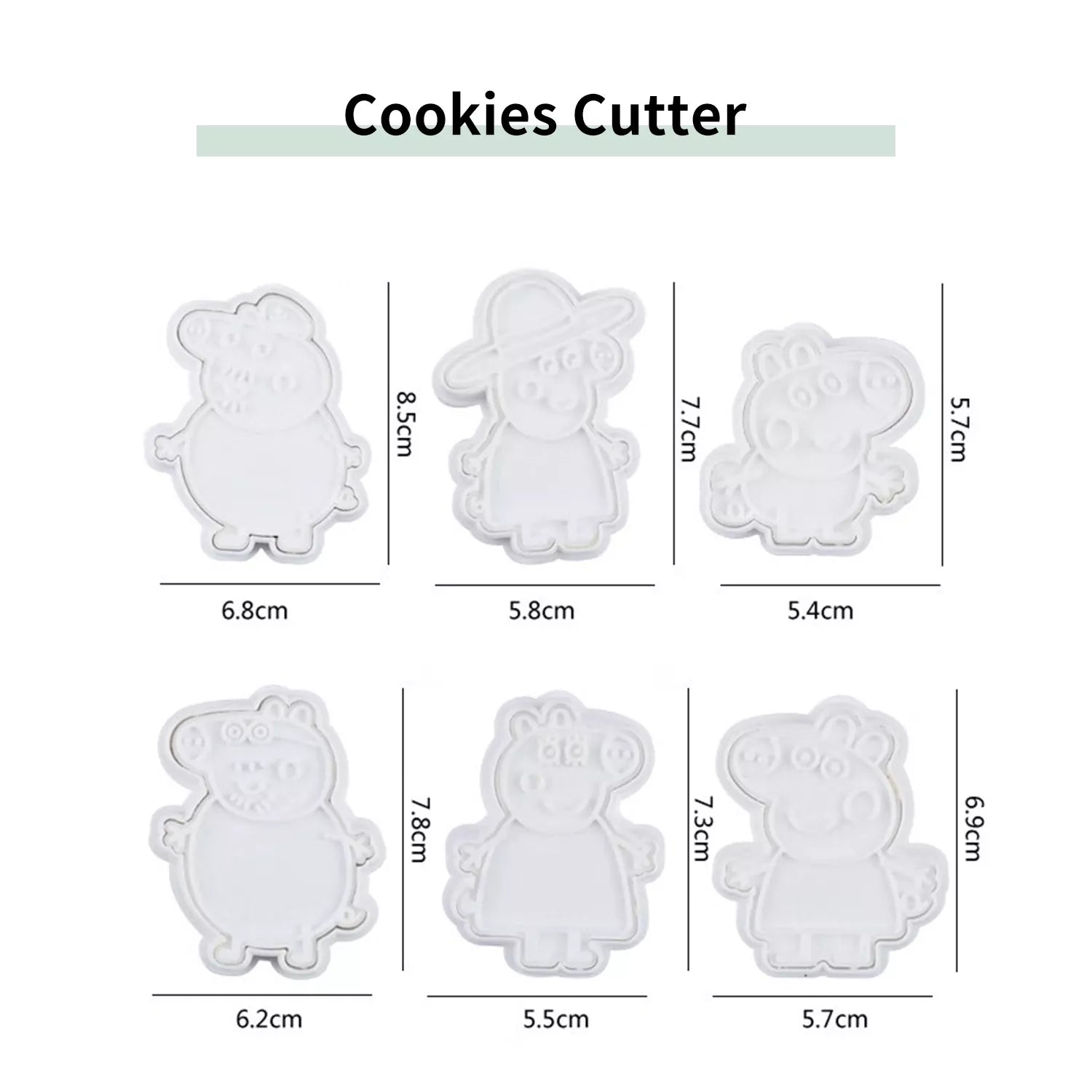 Cute Cartoon Animal Of A Variety Cutter And Embossing Set Mold