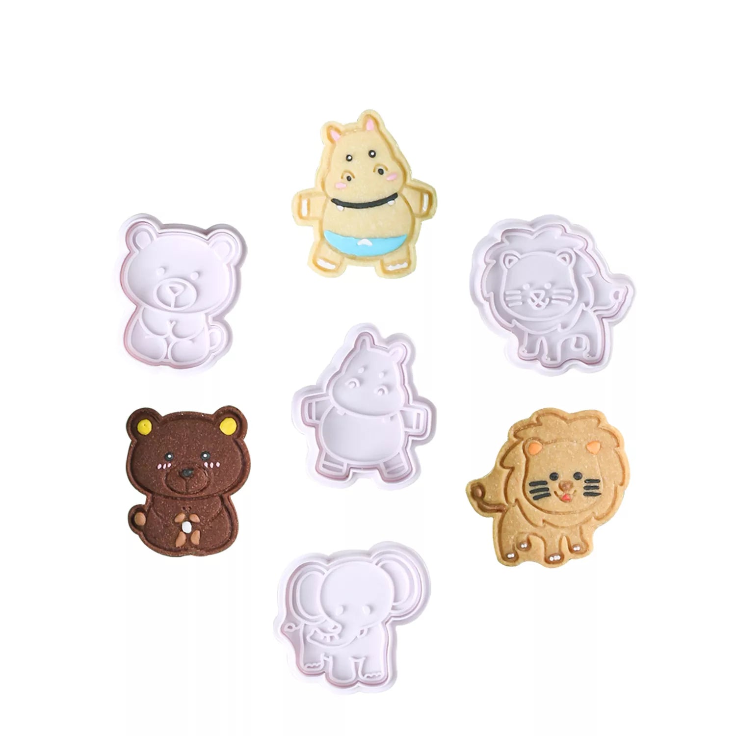 Cute Cartoon Animal Of A Variety Cutter And Embossing Set Mold