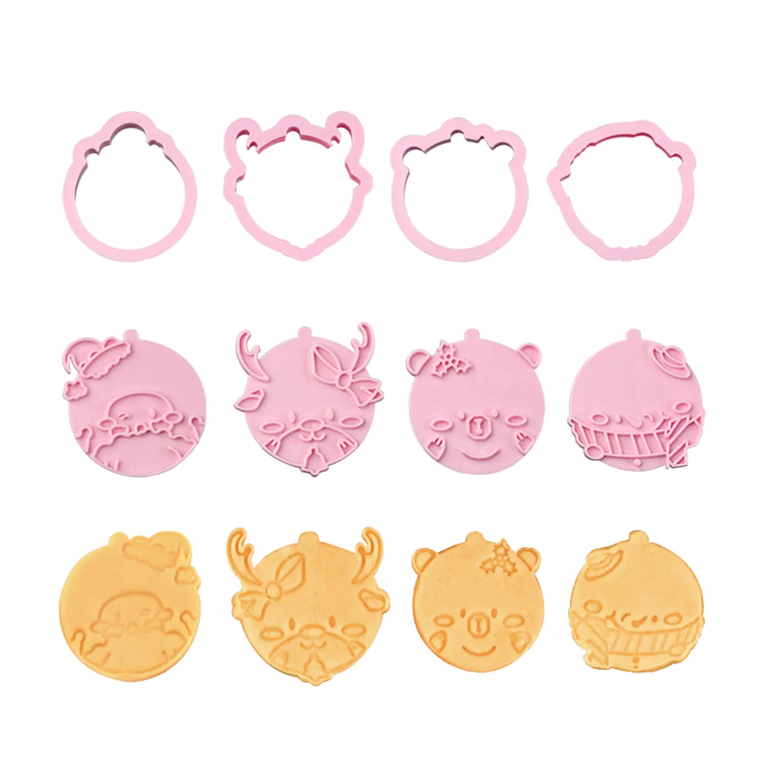Cute Cartoon Animal Of A Variety Cutter And Embossing Set Mold