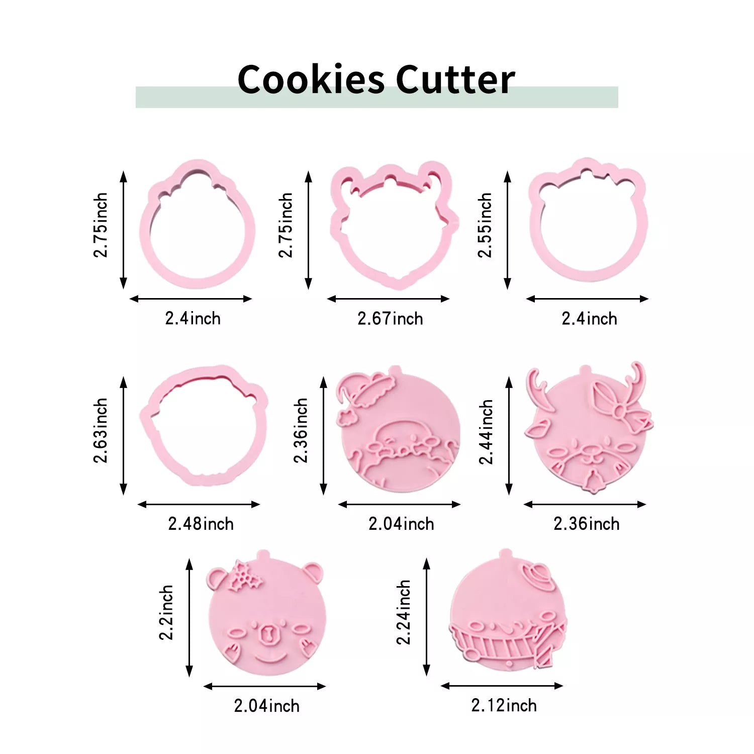 Cute Cartoon Animal Of A Variety Cutter And Embossing Set Mold