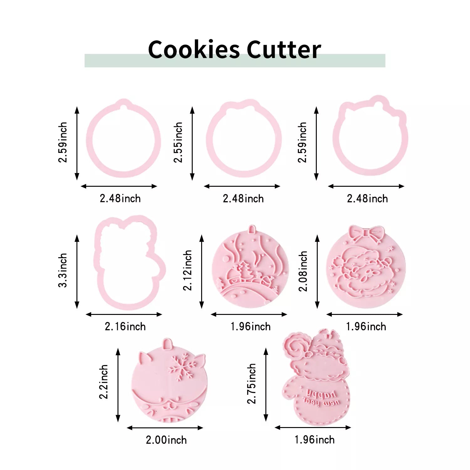 Cute Cartoon Animal Of A Variety Cutter And Embossing Set Mold