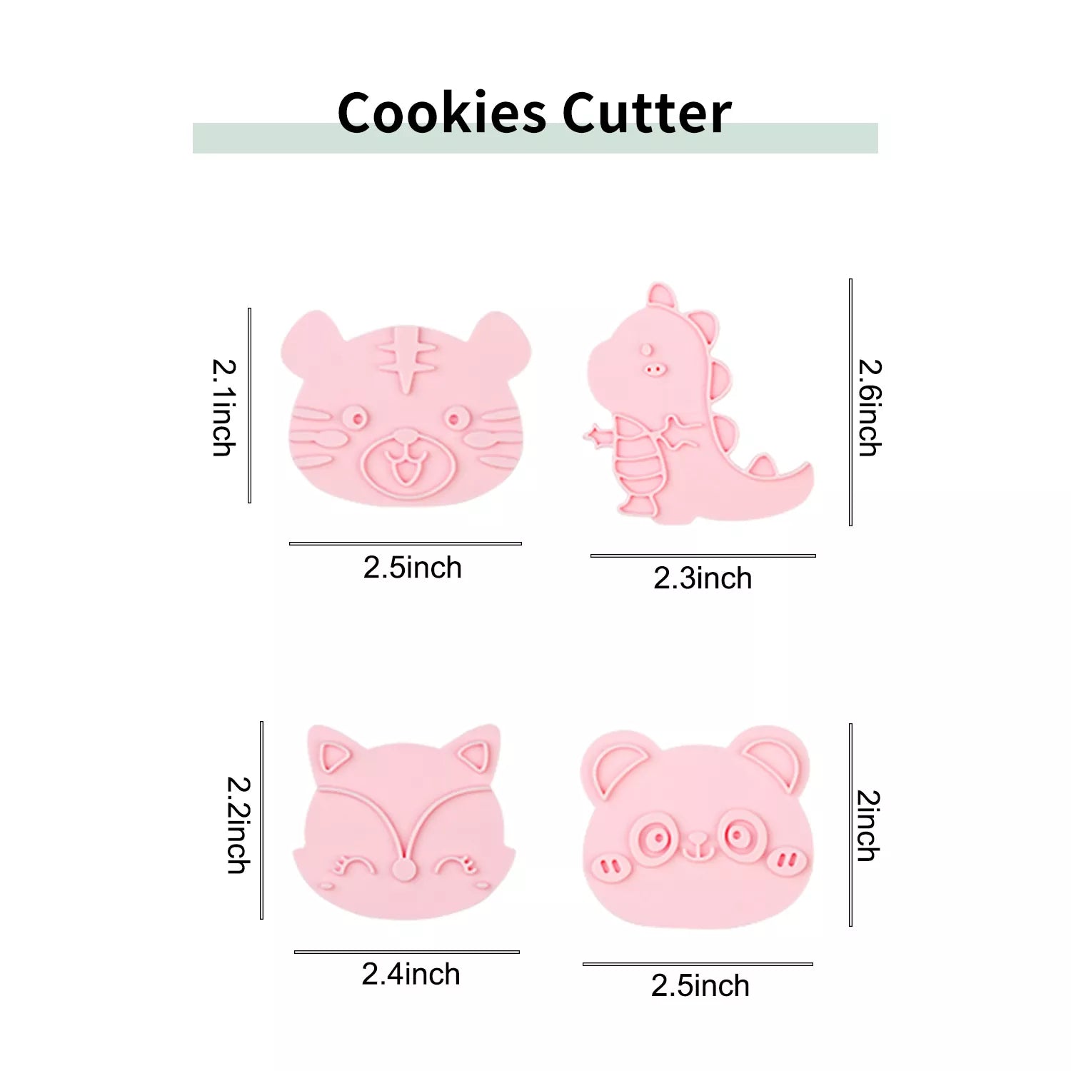 Cute Cartoon Animal Of A Variety Cutter And Embossing Set Mold