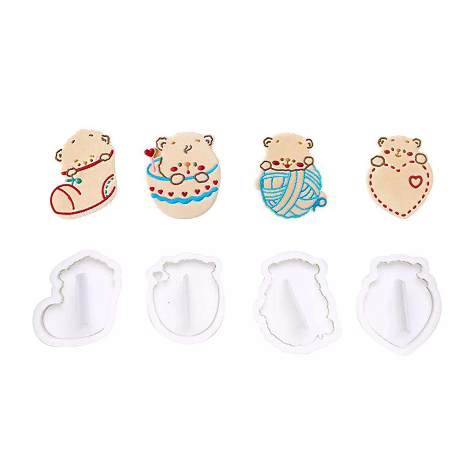 Cute Cartoon Animal Of A Variety Cutter And Embossing Set Mold