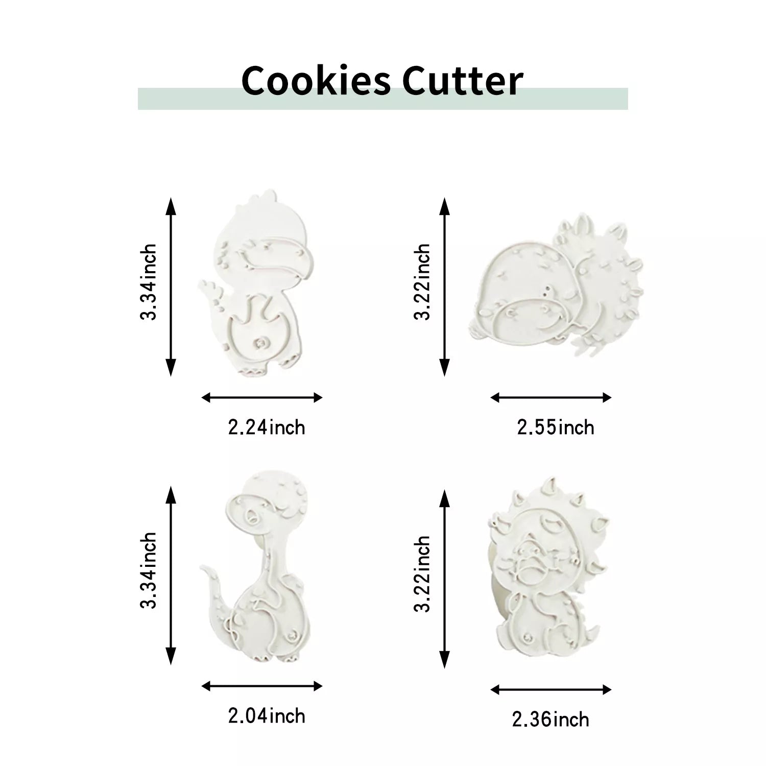 Cute Cartoon Animal Of A Variety Cutter And Embossing Set Mold