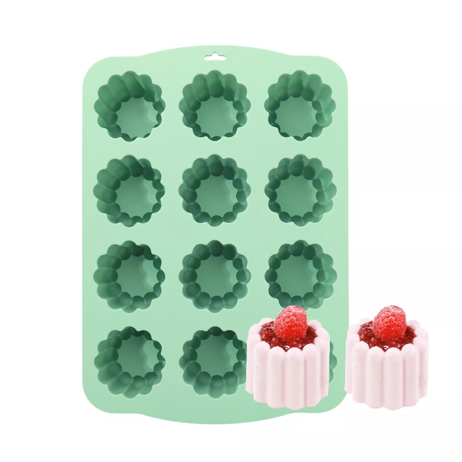12 Cavities Flower Cake Mold