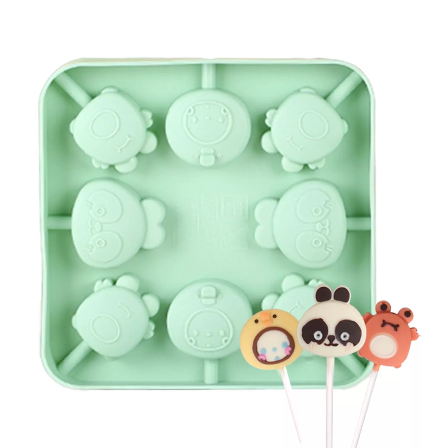 Cartoon Animal Lollipop Silicone Mold